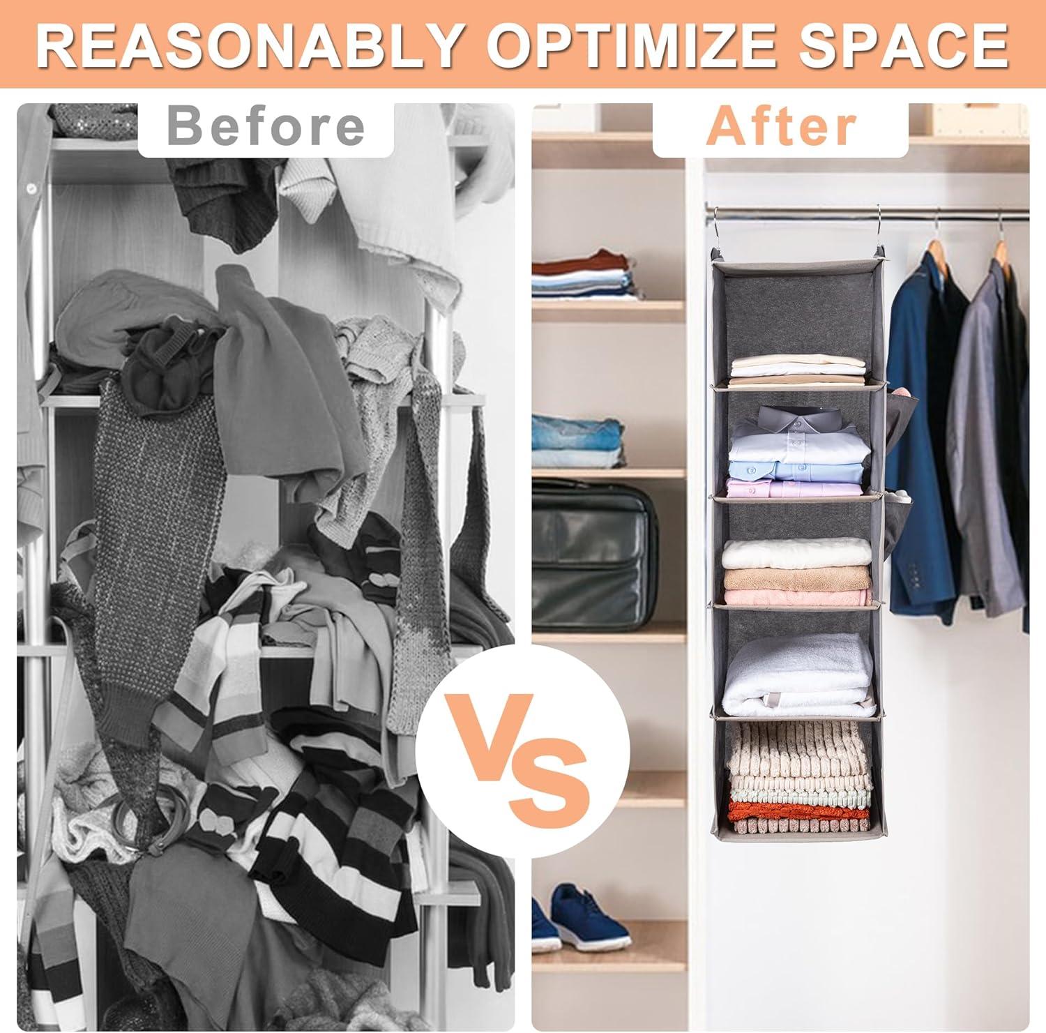 How ⁤We​ Maximized Our Closet Space with BOOMIBOO's​ Hanging ​Organizer