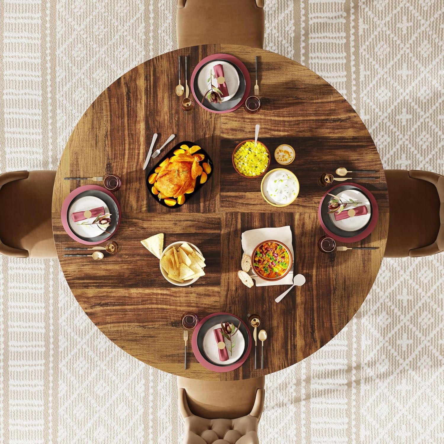 Why ⁤We Love tribesigns' Round Farmhouse Table for⁣ Our Space