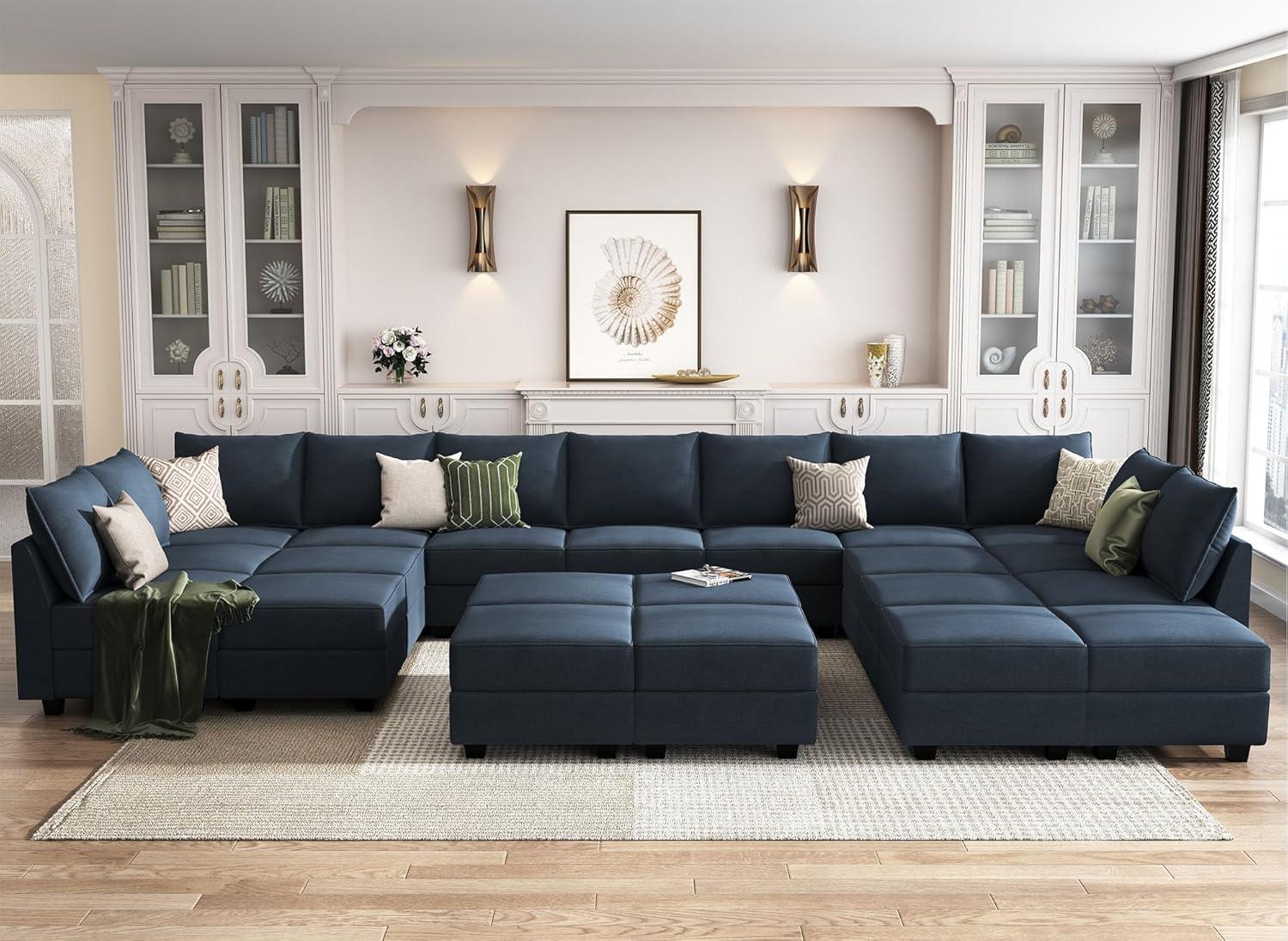 How We Made Space Stylish with HONBAY's Velvet Modular Sofa