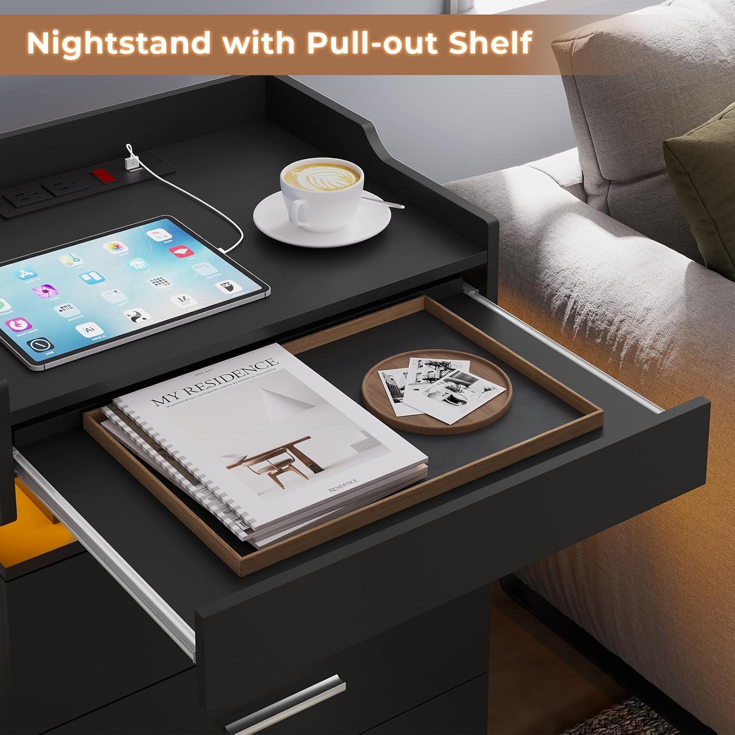 How ⁤Our ​black‍ Nightstand Set Transformed ⁢Bedroom Storage⁢ & Charging