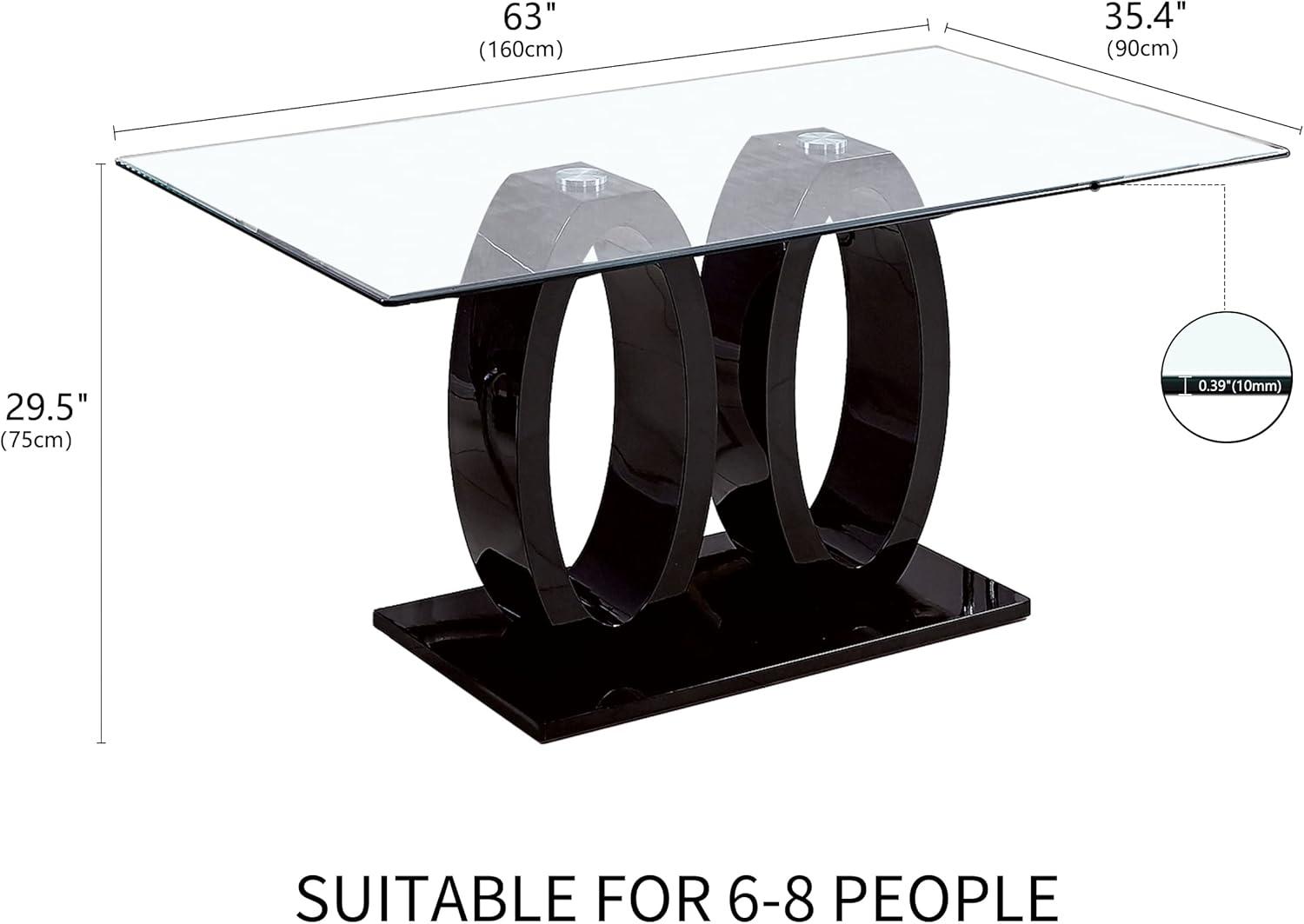 Why We Love ⁢the ​Knocbel Glass Dining Table's Modern Elegance