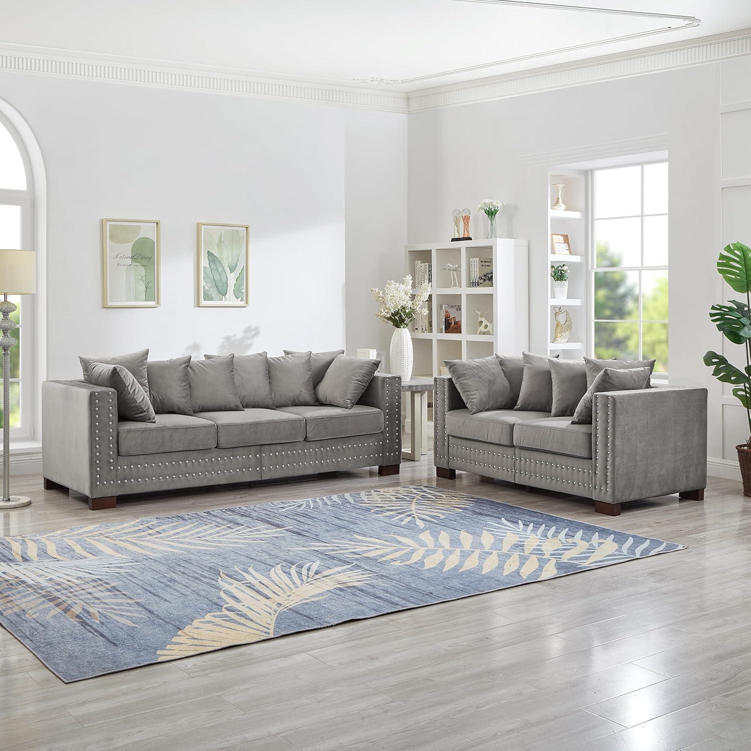 Our Take on the ‌Modern Velvet Grey ⁢Sofa Set: Stylish & Cozy⁣ Review
