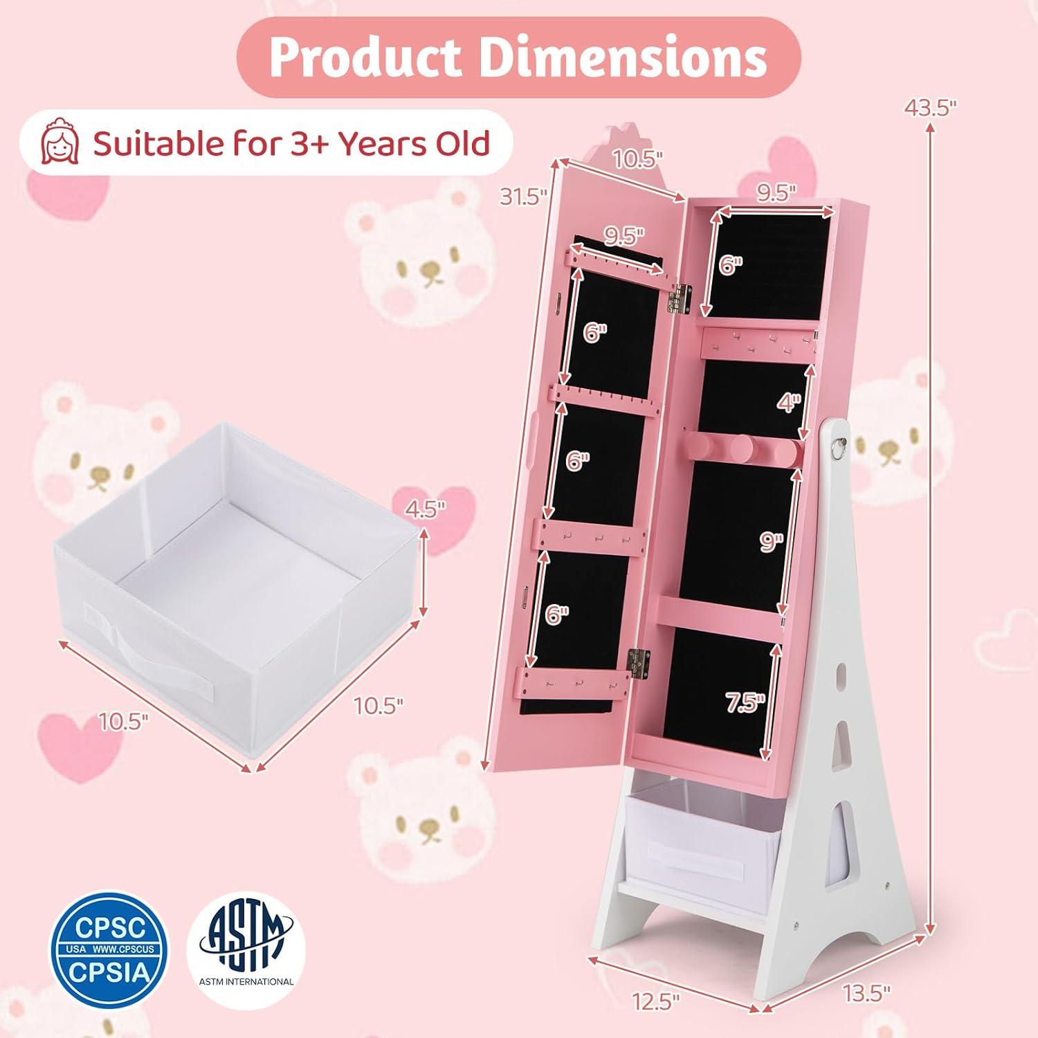 Our ⁢Take on the CHARMAID Kids Jewelry Cabinet: Stylish &⁤ Practical Storage