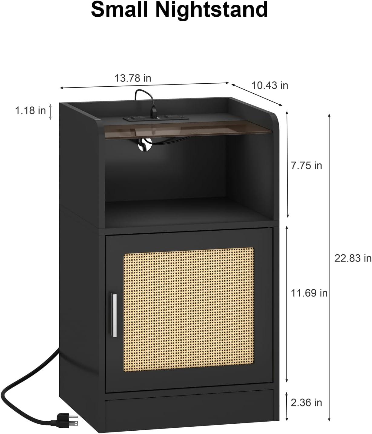 Our Honest Take:⁢ LAATOOREE Rattan Nightstand's ⁤Style and Size