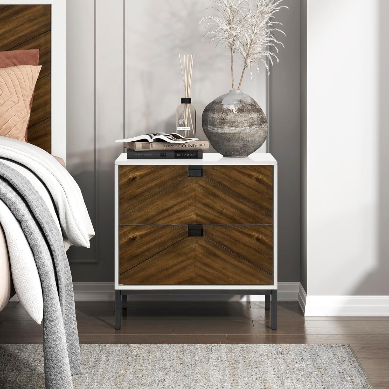 Why We Love the Lexicon Erath Nightstand's Sleek Two-Tone Design