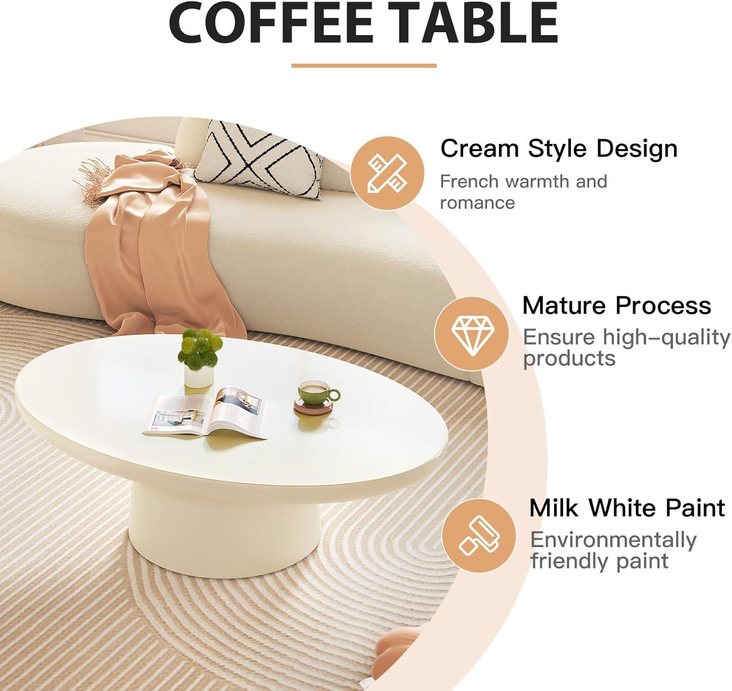 Why⁣ We Love‍ Our Cream White Oval Coffee Table: Stylish ‌& ‌Sturdy