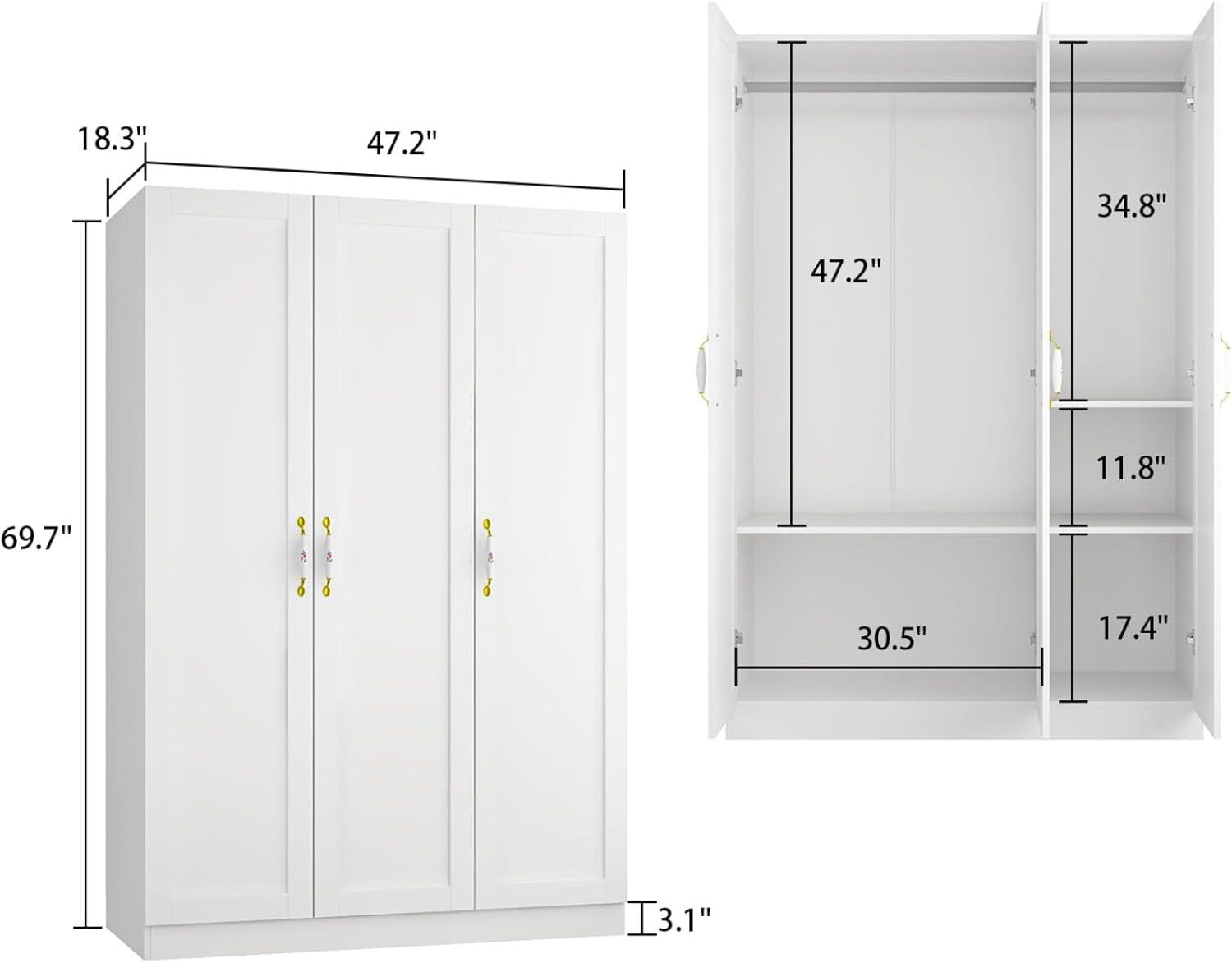 Our ​Take on the Sleek JOIKUJIA 3-Door Wardrobe: Practical & Stylish