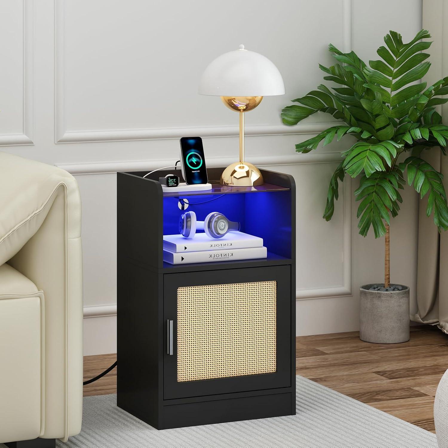 Our Honest Take: LAATOOREE Rattan Nightstand's Style and Size