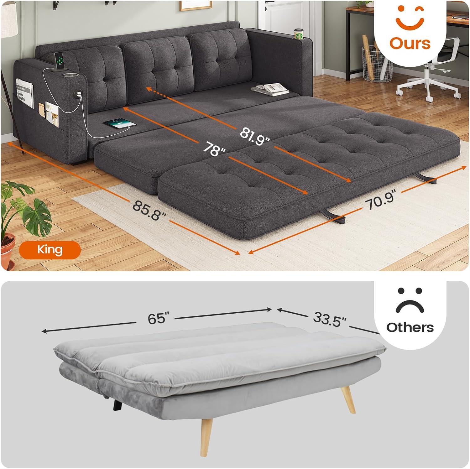 Our Honest Take on the SEDETA king Futon Sofa bed's Comfort and Features