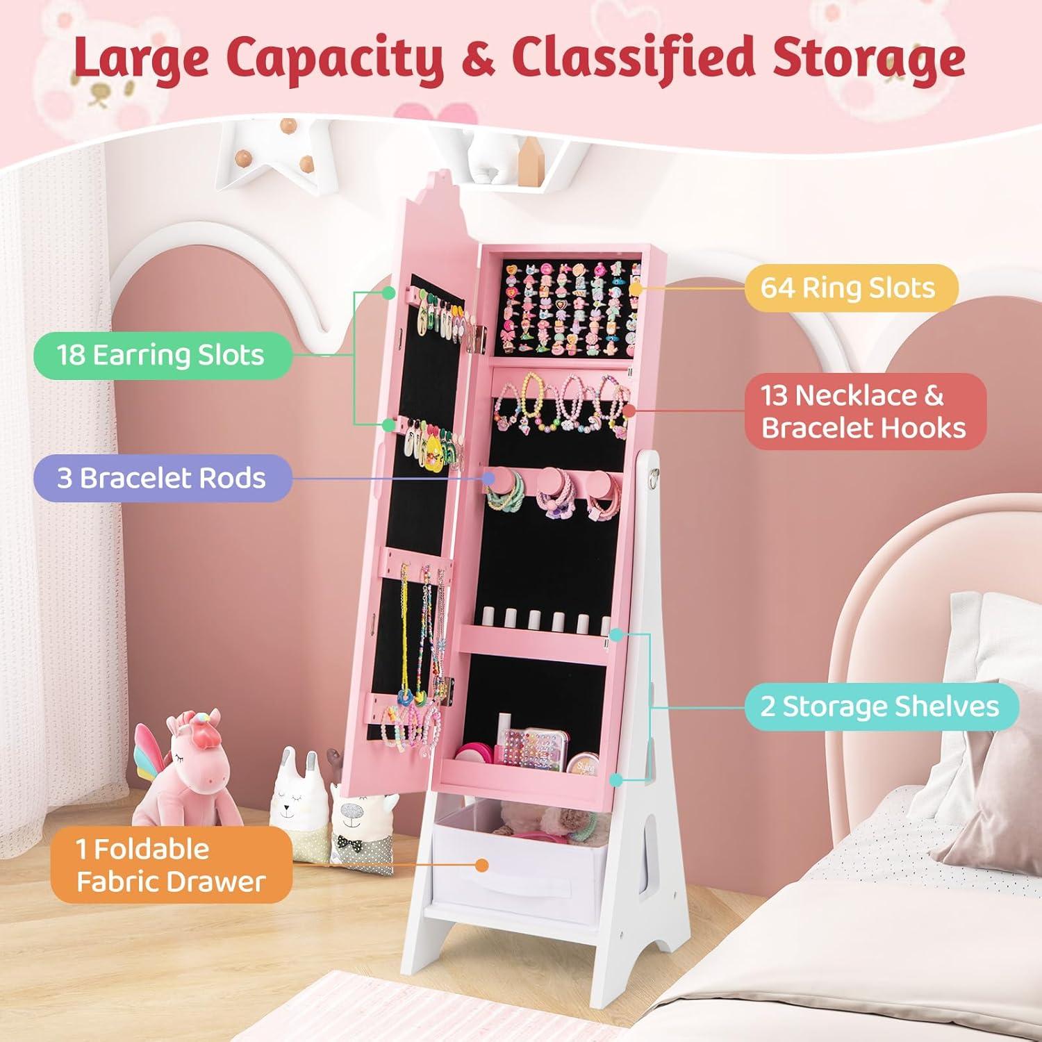 Our Take on the CHARMAID Kids Jewelry Cabinet: ⁣Stylish​ & ​Practical storage