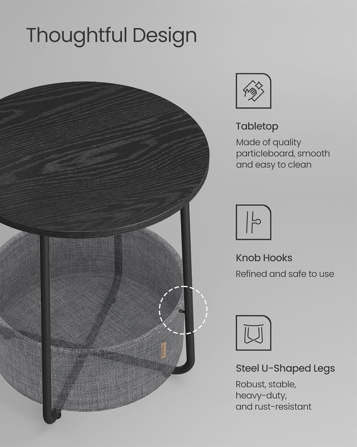 Our Take on the VASAGLE Small Round Side table's Style & Function