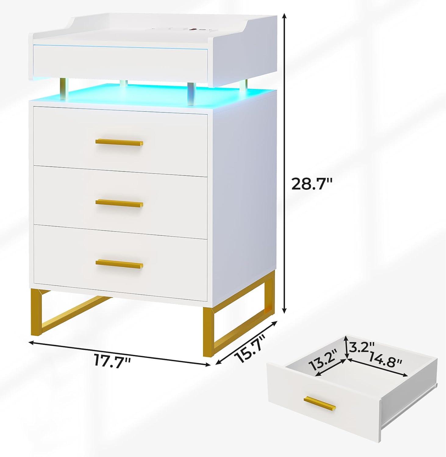 Our Honest Take on the LED Nightstand⁢ with Charging & Storage