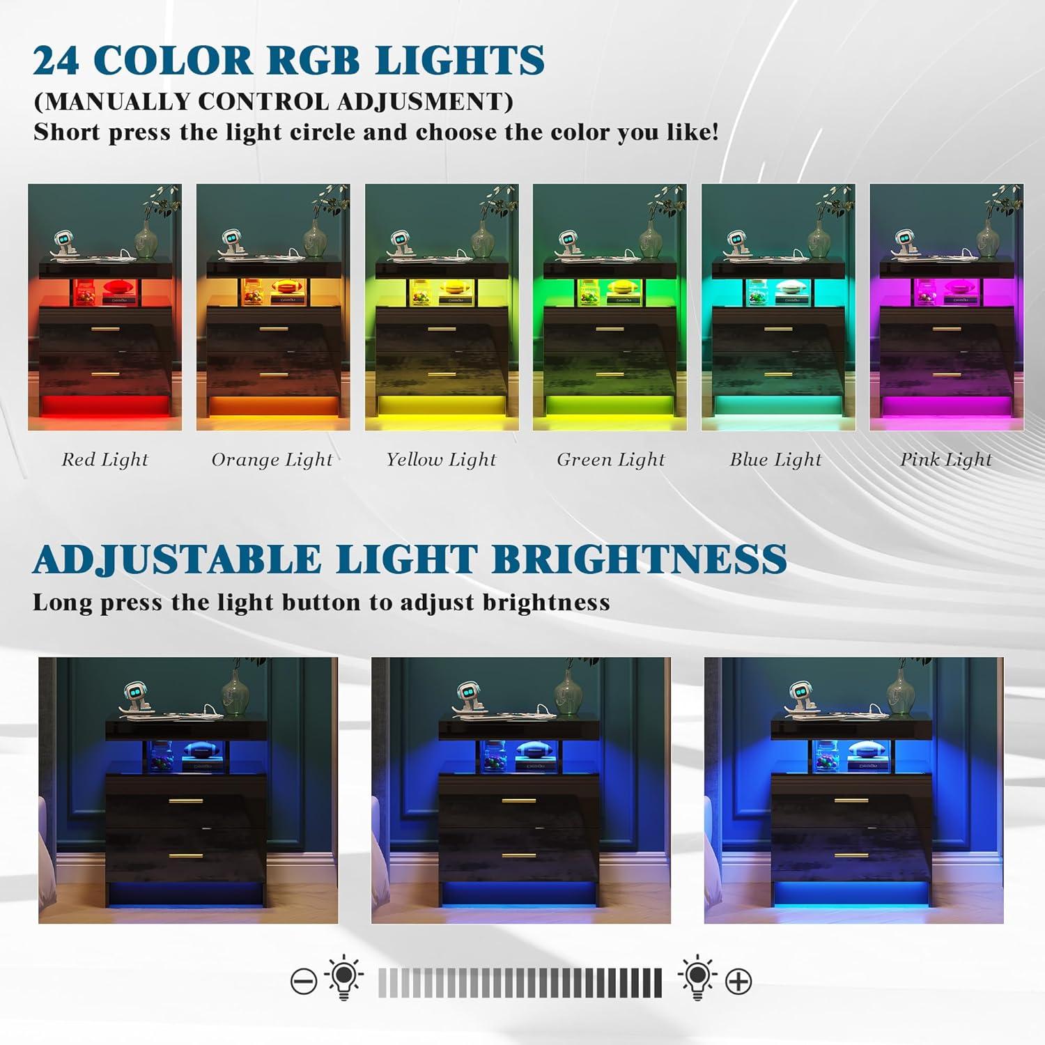 Our Honest Take on Modern Nightstands with LED &‍ Charging Hub