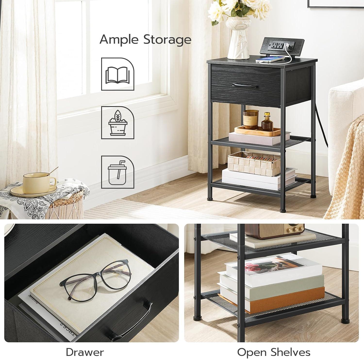 How We Organize Our⁣ Space with ​HOOBRO's Charging Nightstand