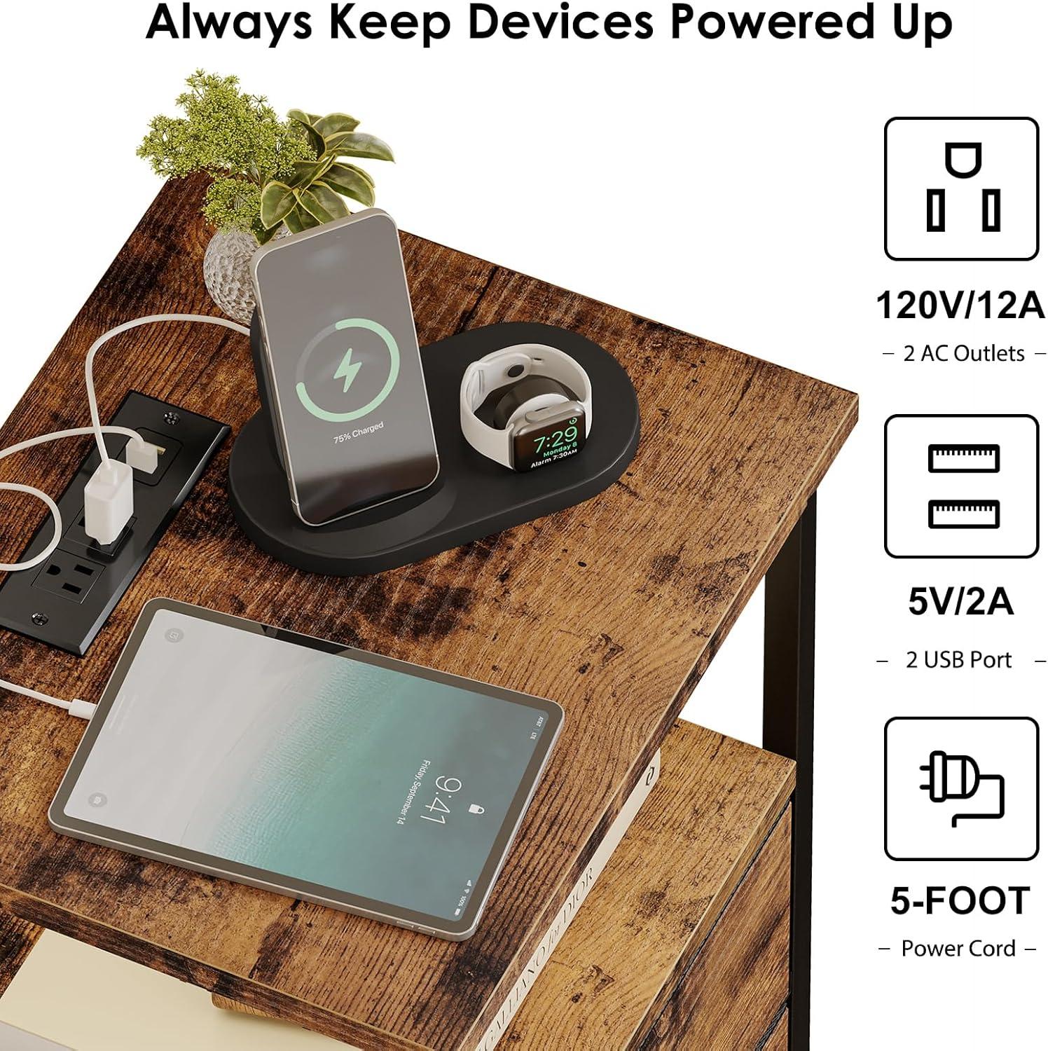 How We Organized Our Space with Fixwal's Rustic⁣ Night Stand