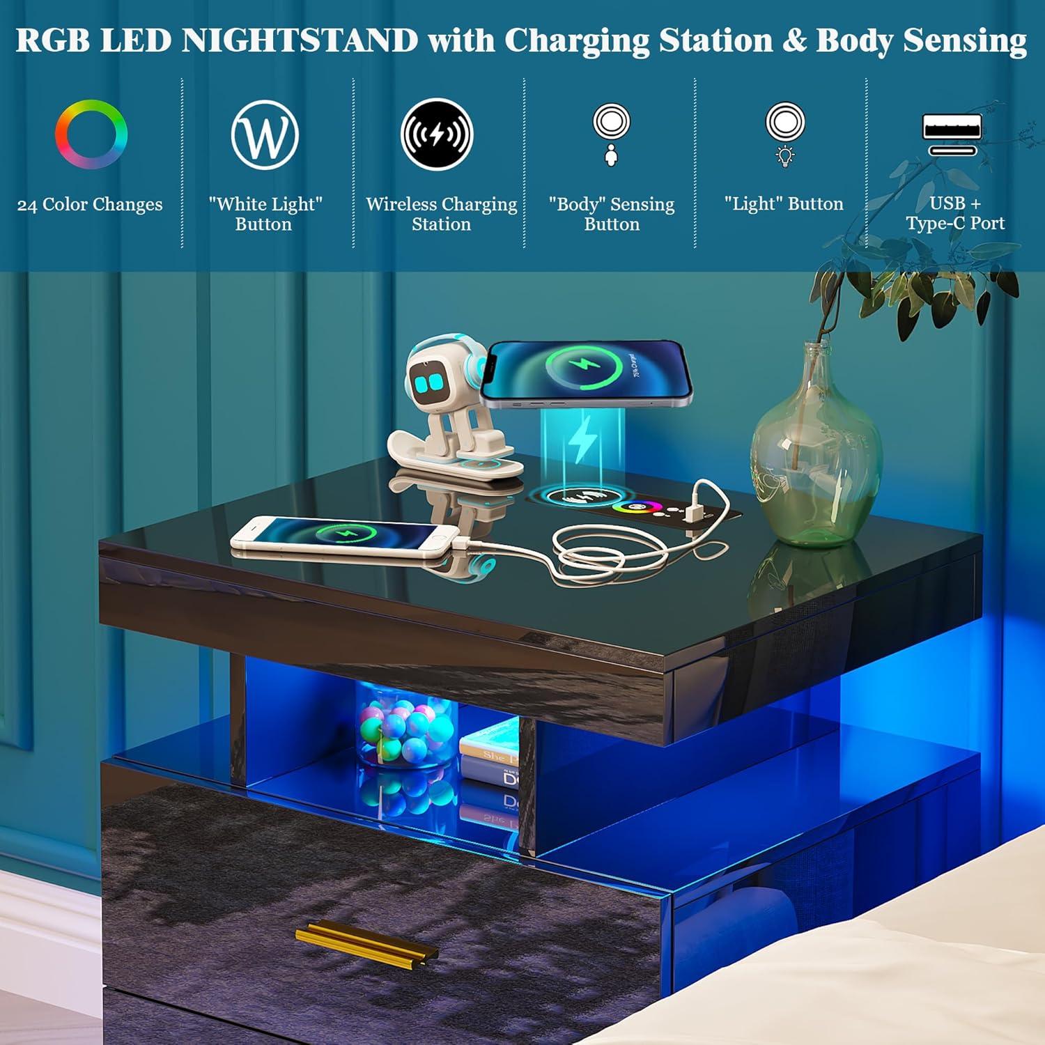 Our⁤ Honest Take on‍ Modern Nightstands ⁤with LED ⁢& Charging Hub