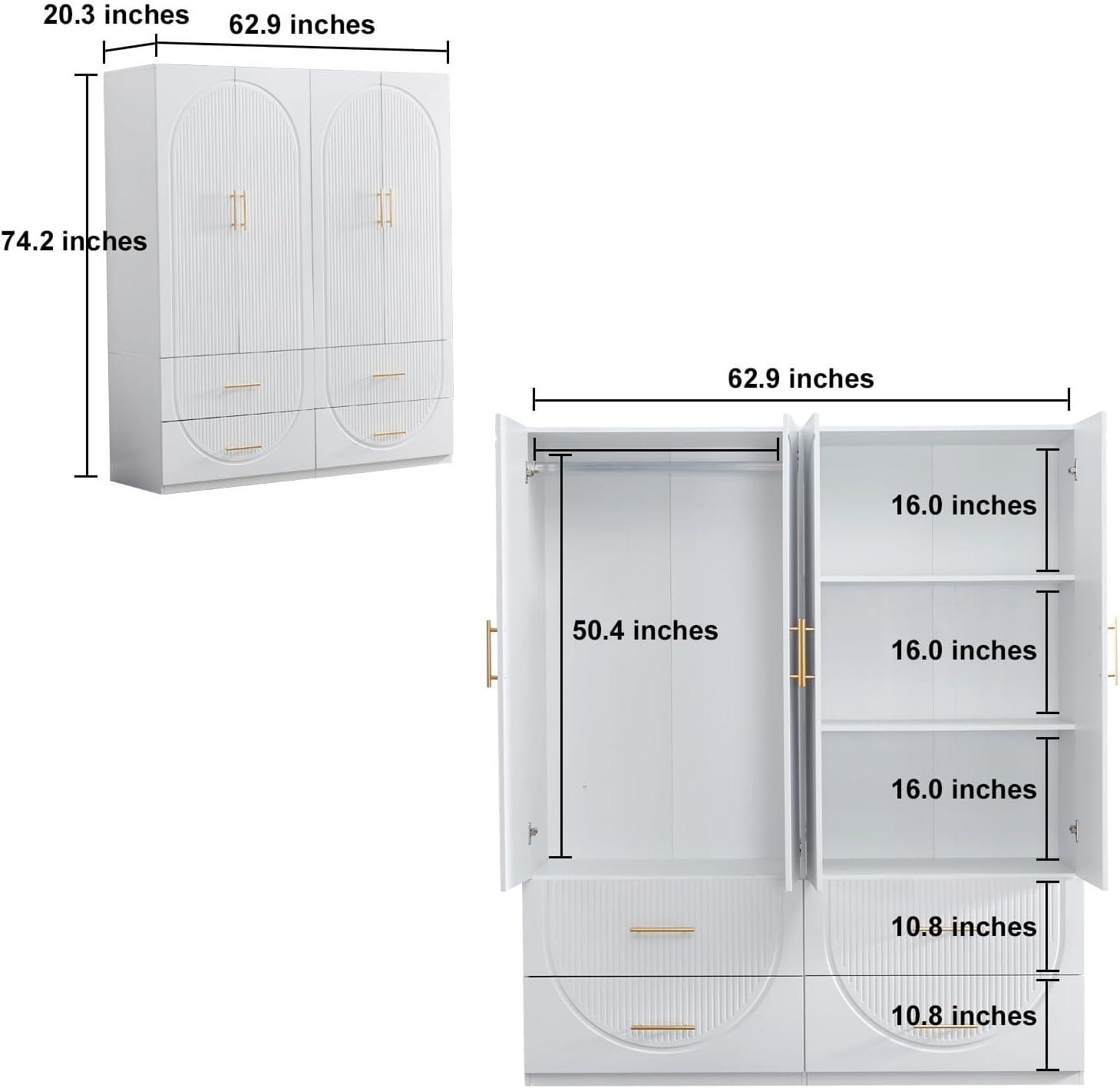 Our ⁢Honest Take on ⁣the⁣ 4-Door White Armoire Wardrobe's Value