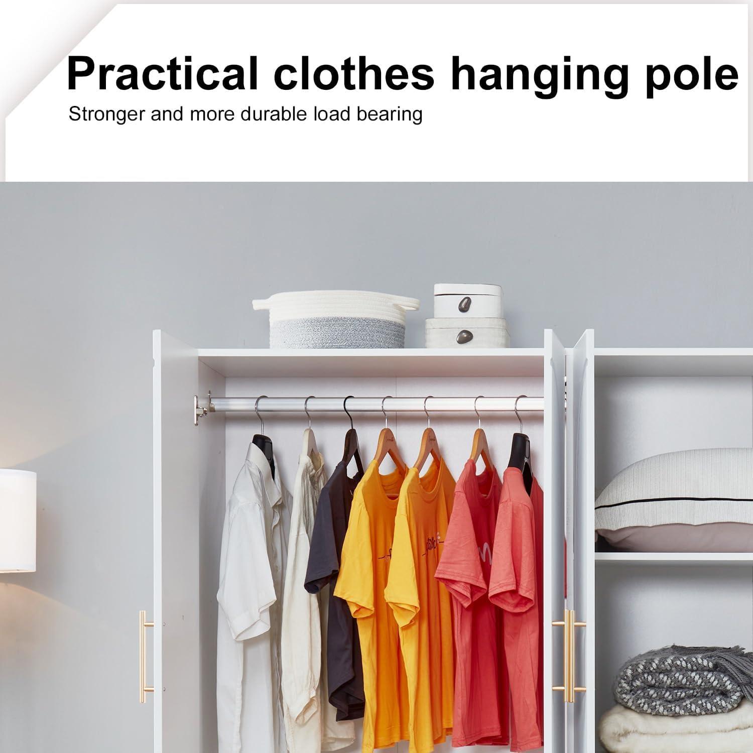 Our honest Take ​on the 4-Door White Armoire Wardrobe's value