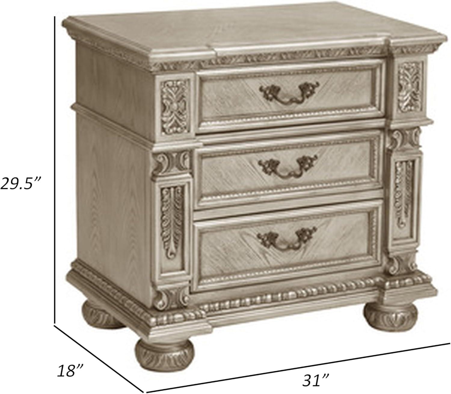 why We love the Benjara Lumi ⁣Nightstand's Timeless Elegance
