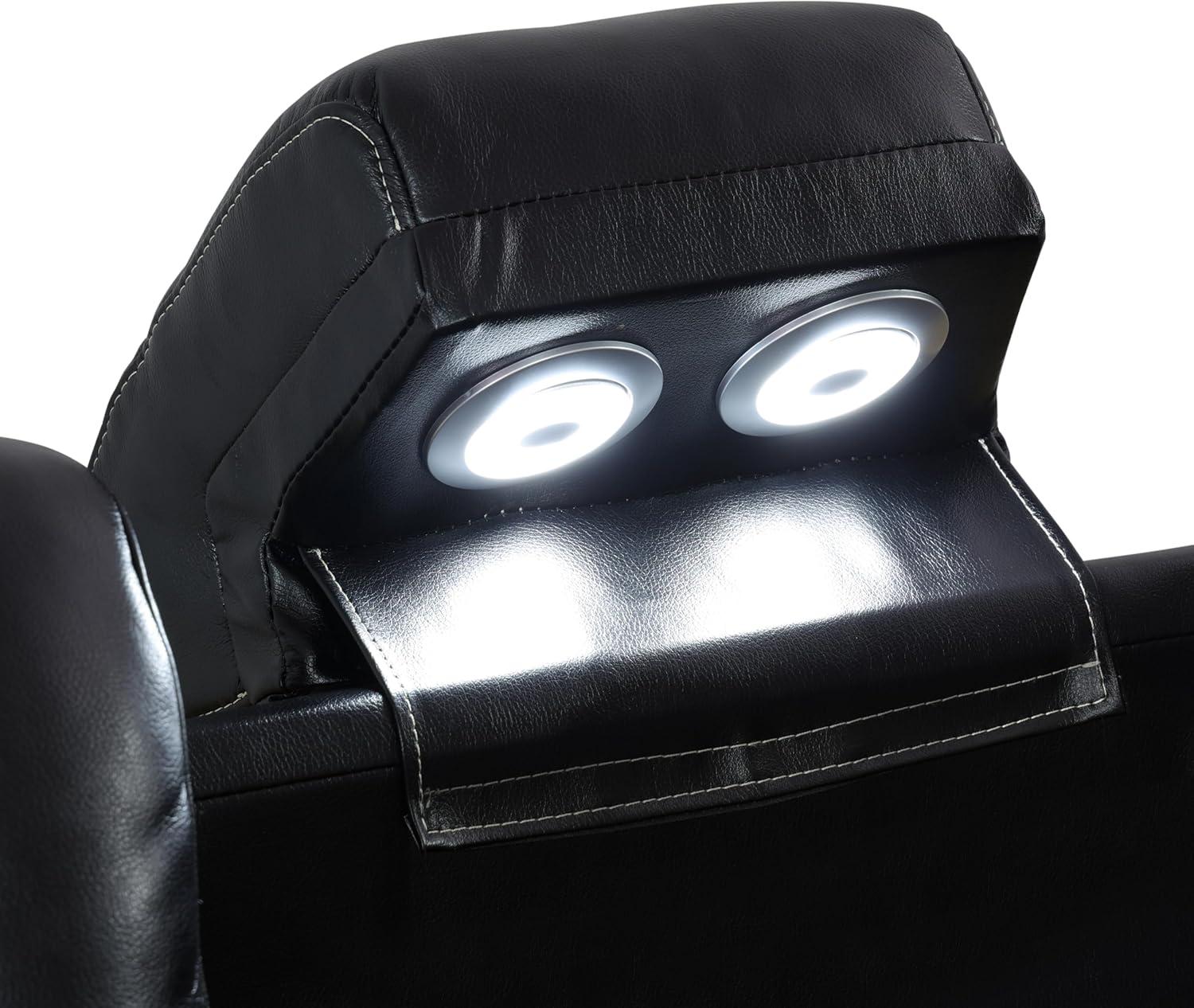 Our review: Power Recliner Sectional Sofa with LED & Storage features