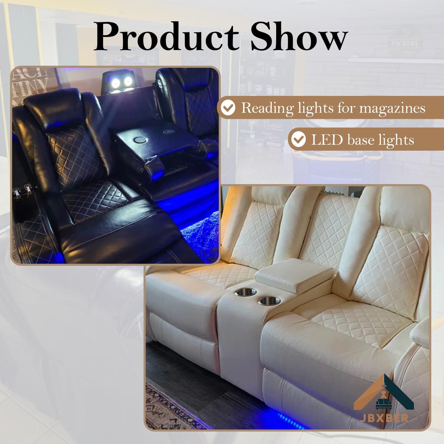 Our Review: Power​ Recliner Sectional​ Sofa with ‍LED⁢ & Storage Features