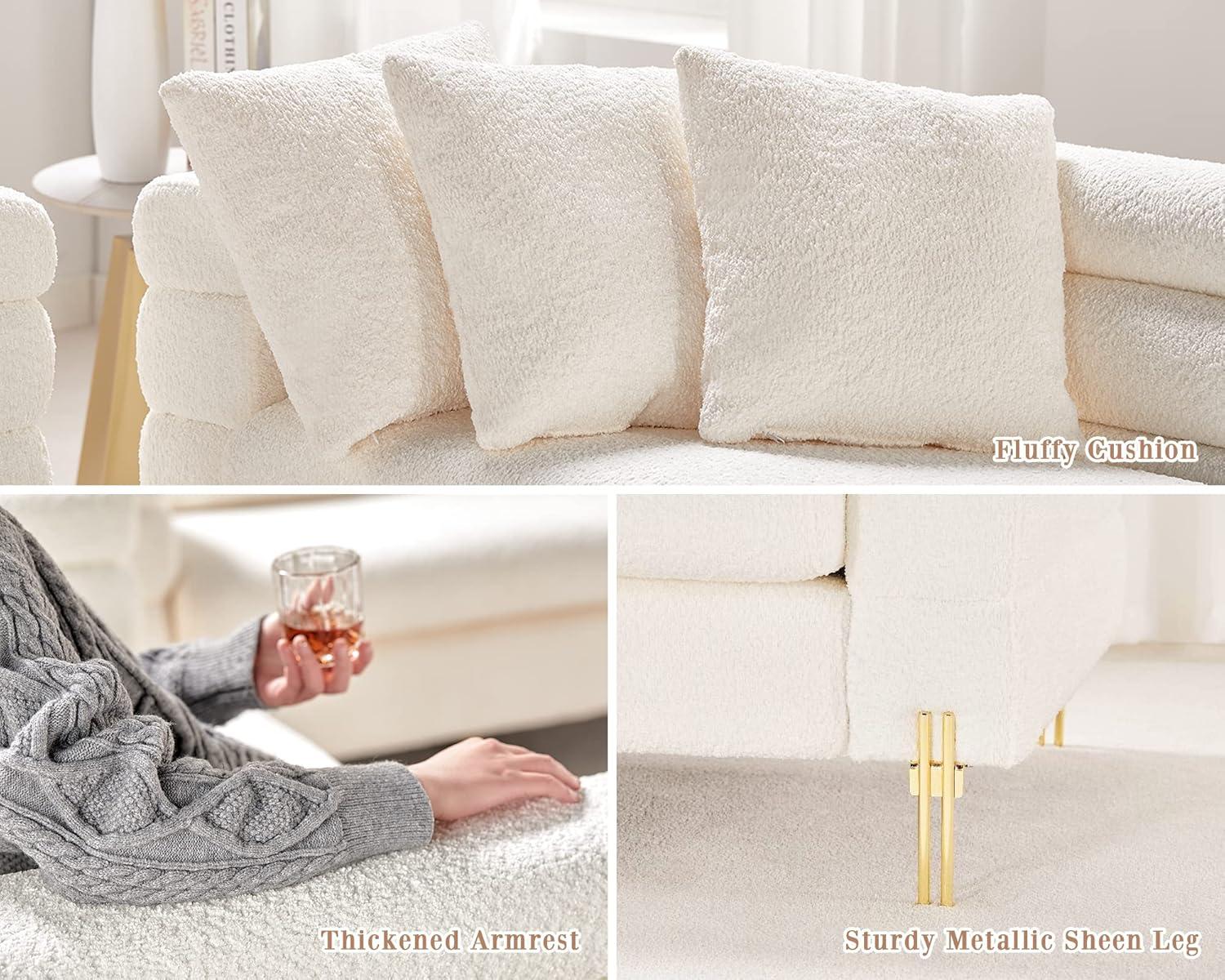 Our ‌Take on ⁣the AMERLIFE Oversized White Bouclé Sofa: Cozy ⁣& Stylish