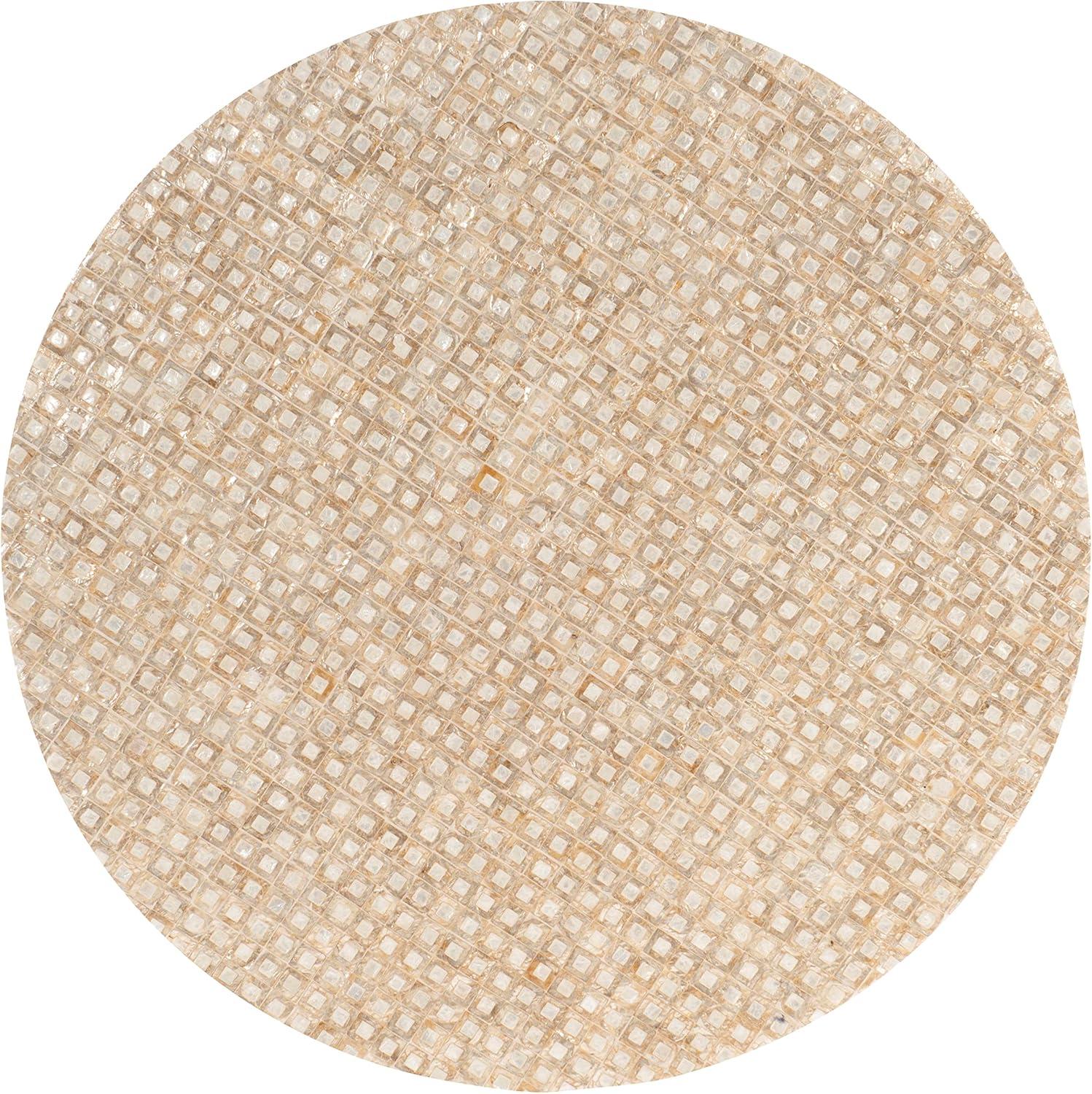Our Take on the Linon Gold Capiz Mosaic Kiro Coffee Table's Glam Appeal