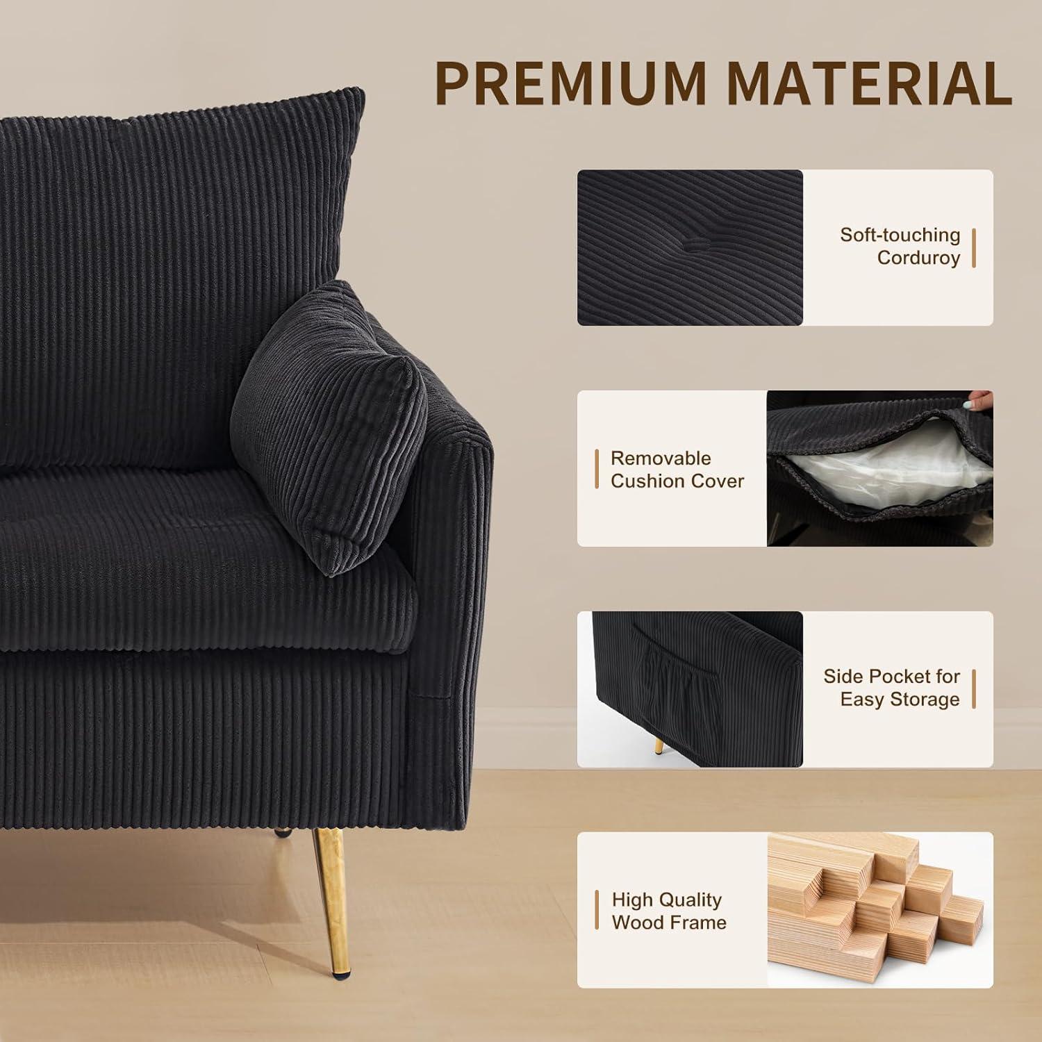 How We Loved Furnimart's Cozy & Practical corduroy sofa Set