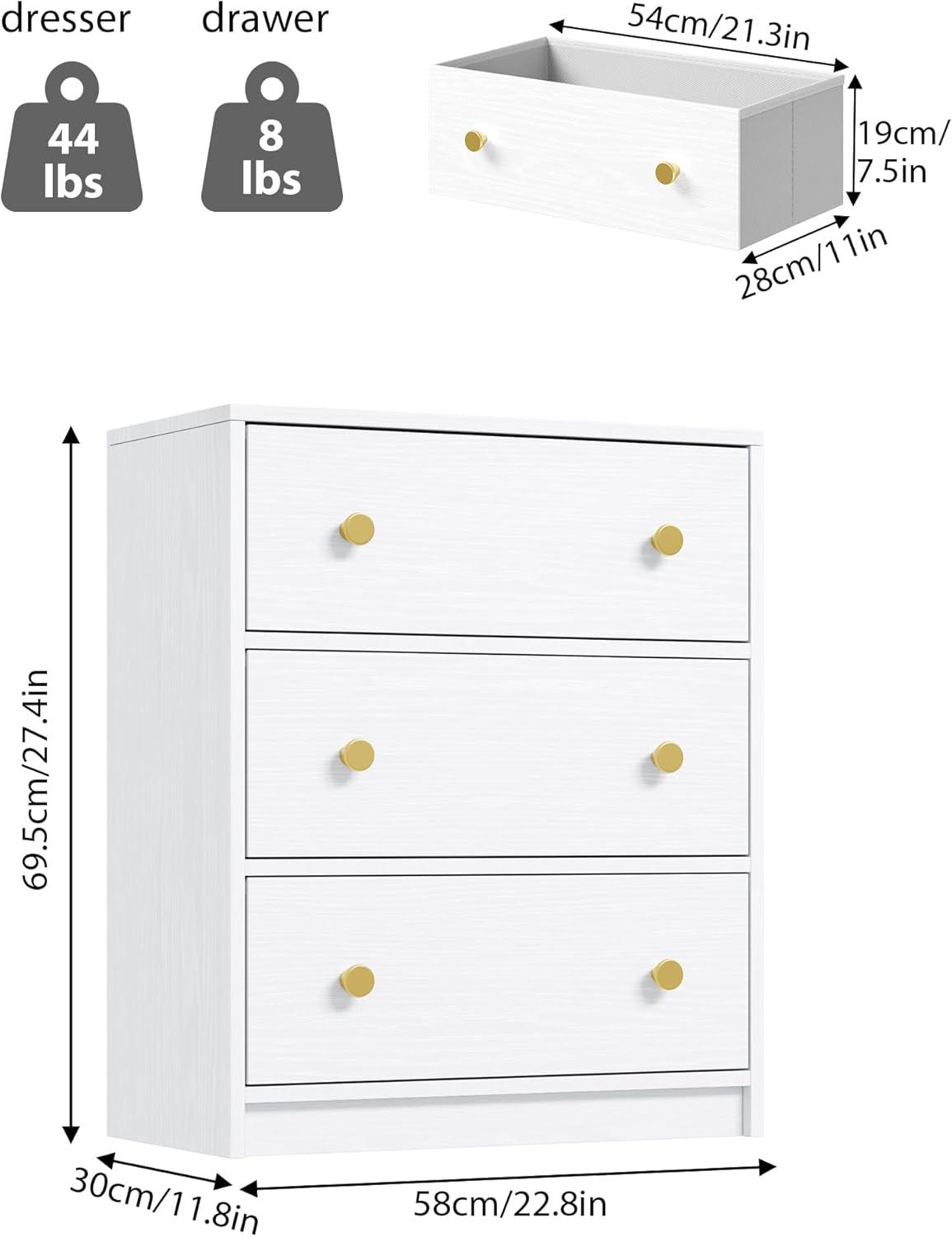 Our Take on Nicehill's 3-Drawer Dresser: Stylish, Compact Storage