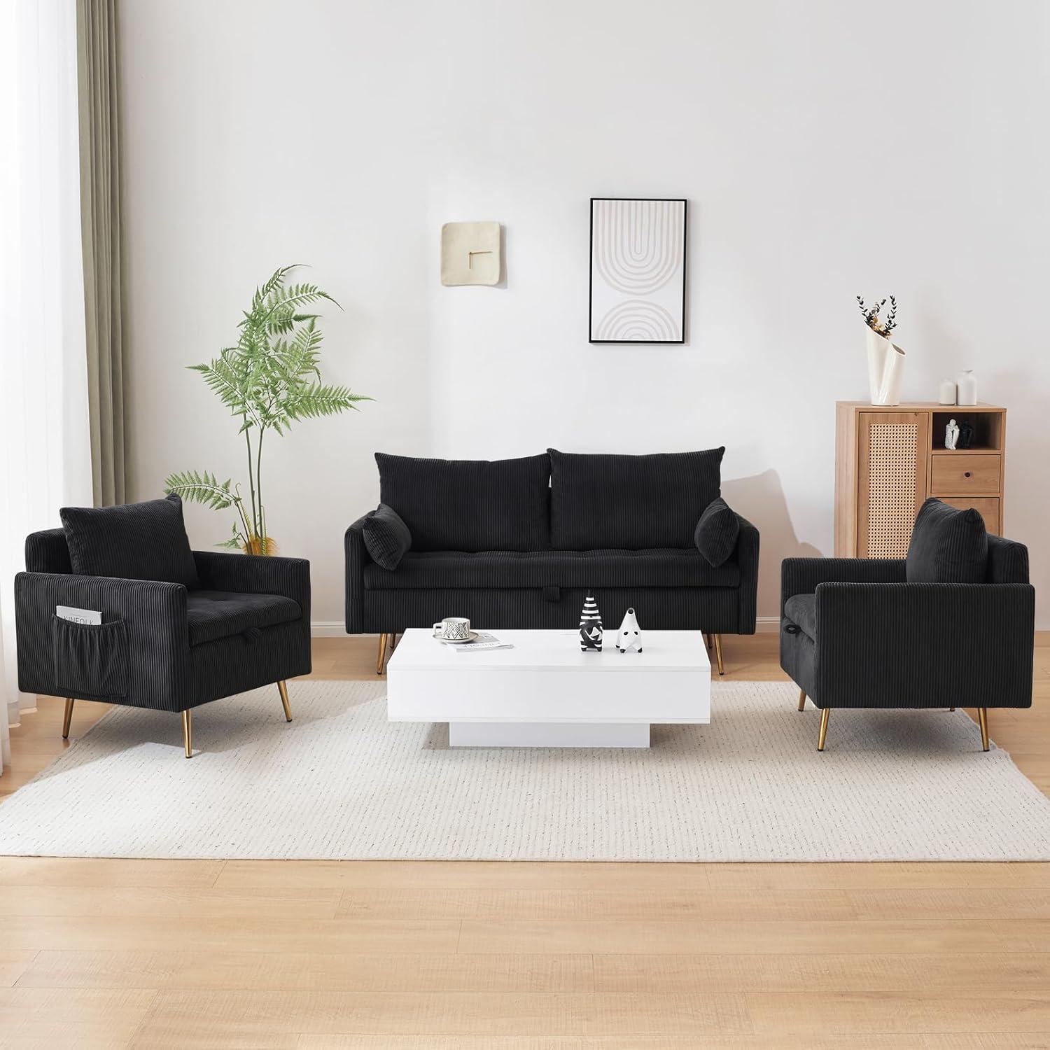 How We Loved Furnimart's ⁤Cozy & Practical Corduroy Sofa ‍Set