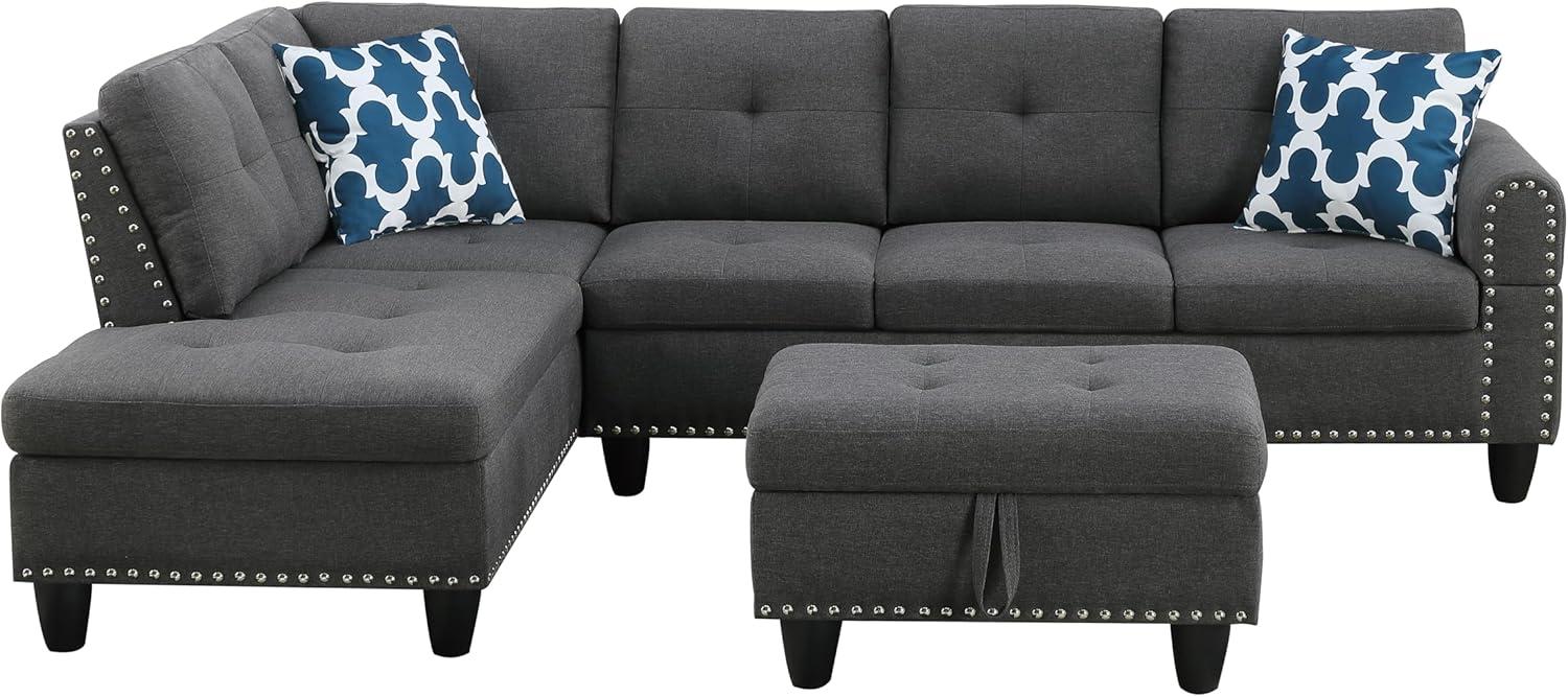 Our Take on the Stylish L-Shaped Sectional ‌Sofa with Storage & Cup ‍Holders