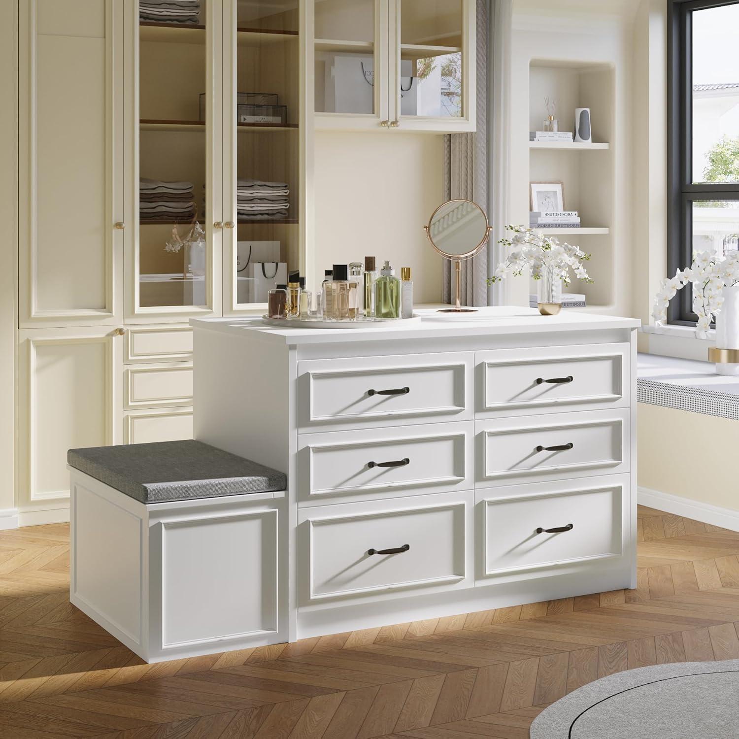 Our Honest Take on the ECACAD Closet Island with Bench & Storage