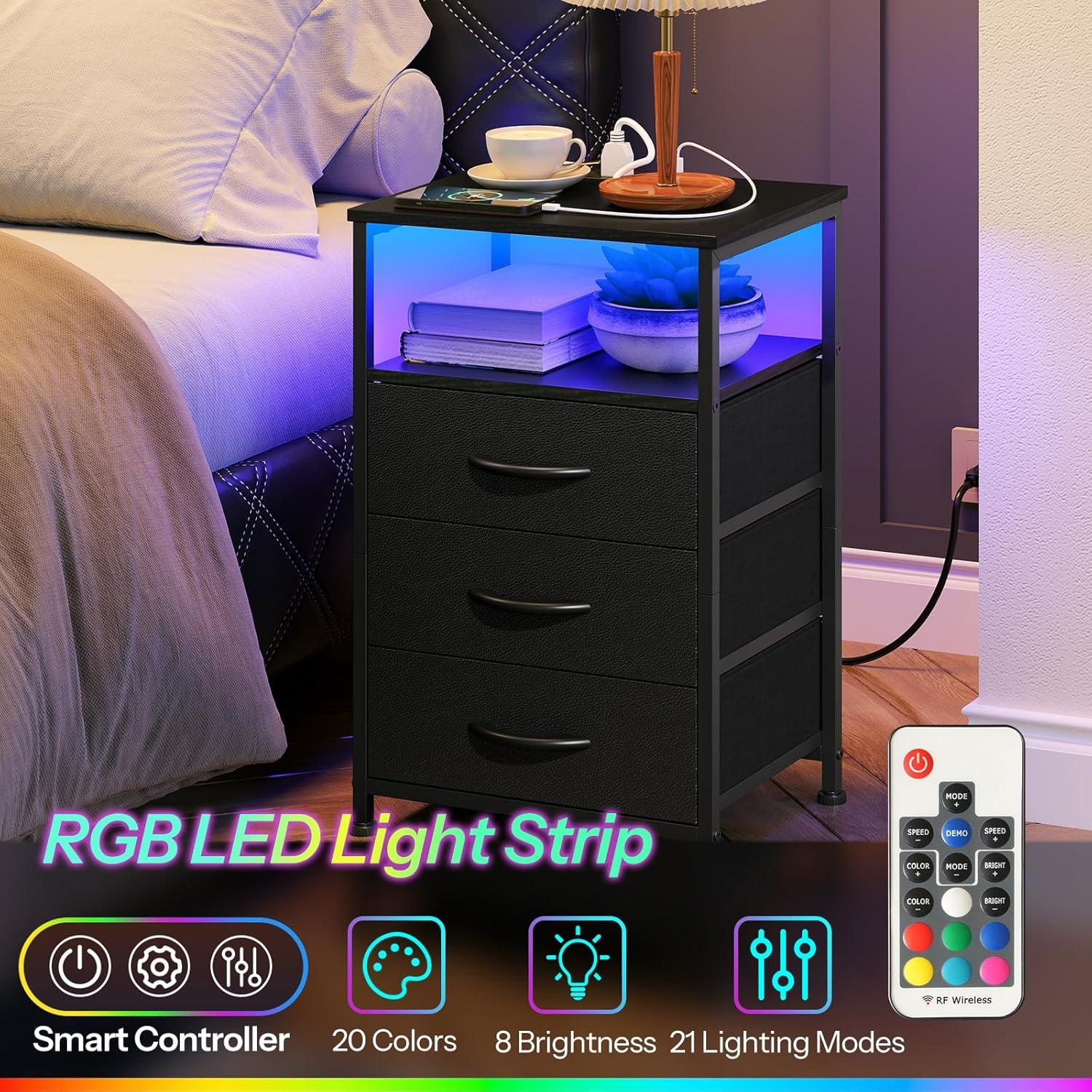 How We Found HOOBRO's Nightstand Perfect ⁢for‍ storage⁢ & Charging