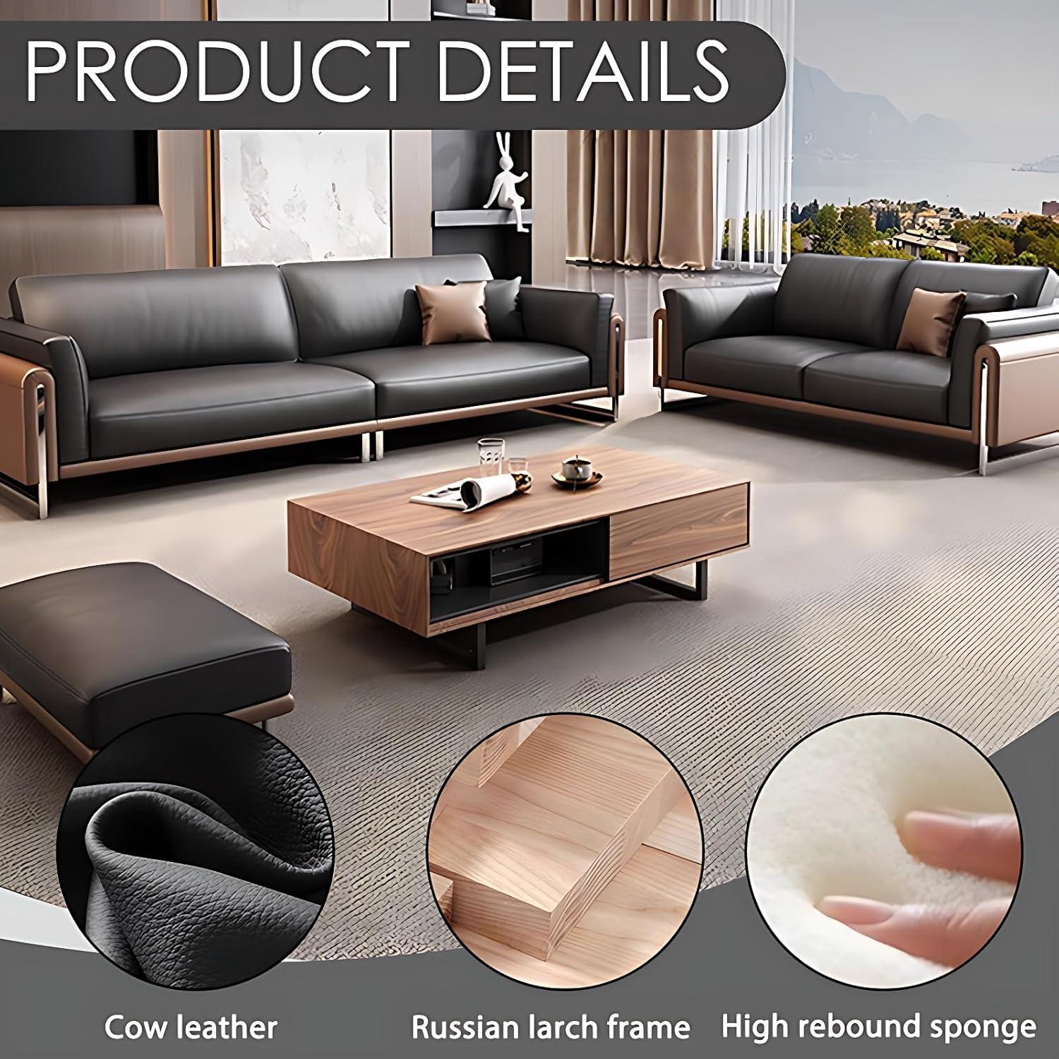 Why we Love our Luxury Genuine ⁤Leather Sofa ⁢set: Comfort & Style Review