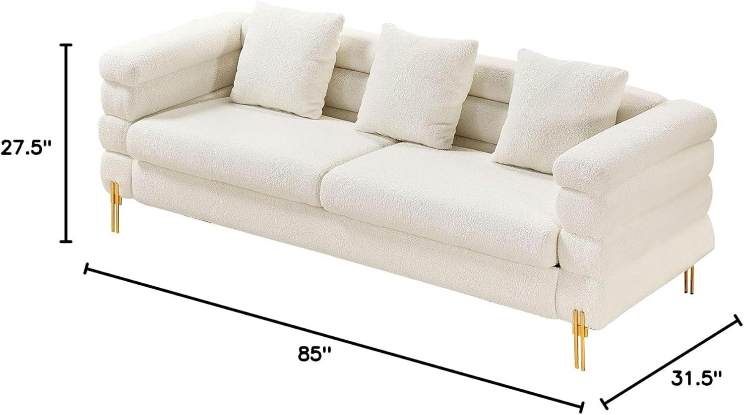 Our Take​ on the AMERLIFE Oversized ‌White Bouclé Sofa: Cozy & stylish