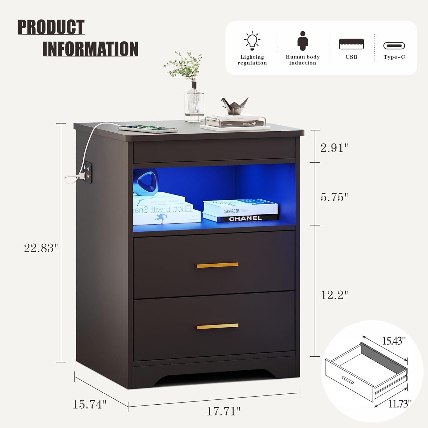 Our Take on the Modern Nightstand with Gun​ Drawer⁤ & USB Ports
