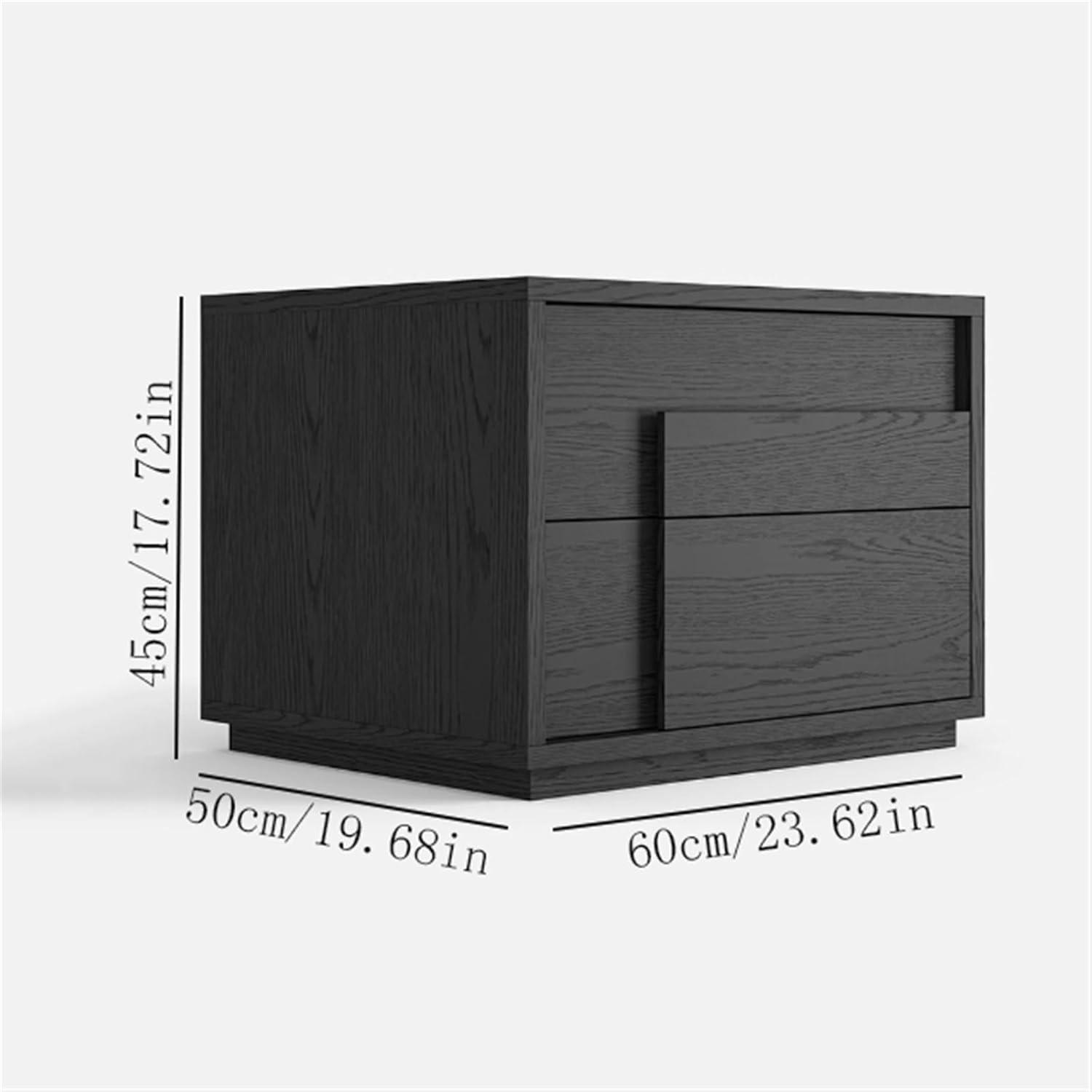 Our ⁣Take on the Sleek All Wood Brown‍ & ⁣Black Nightstand