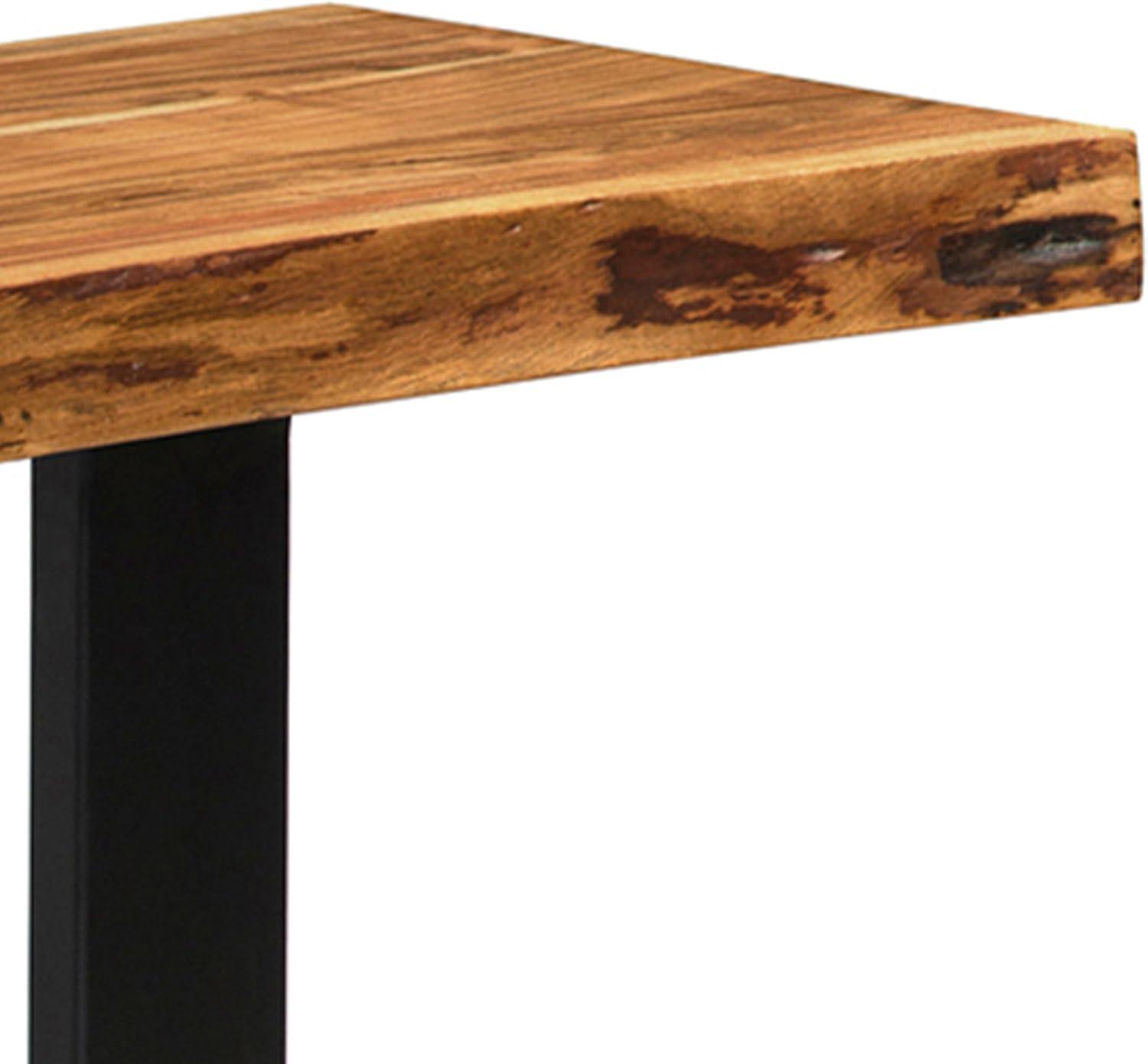Our Take on the Alpine Live Edge Acacia Wood Bench: Rustic & Reliable