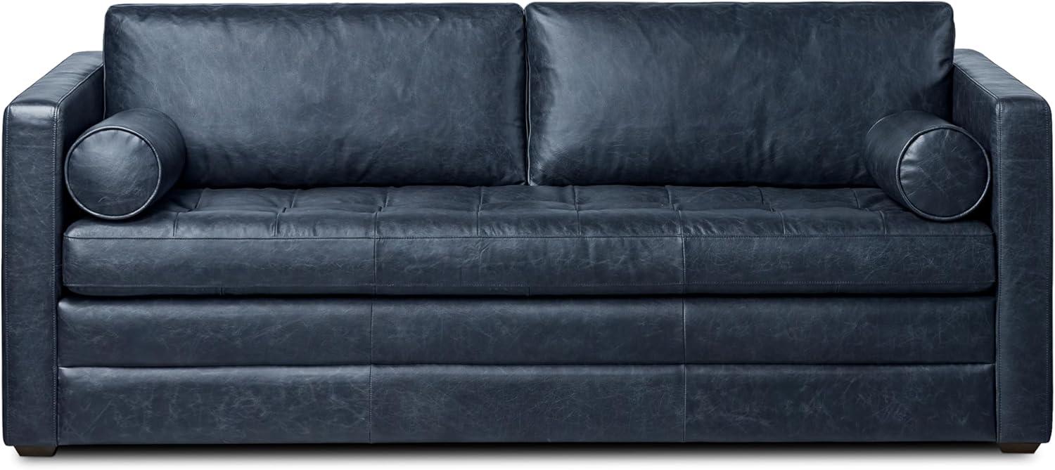 Why We Love the POLY & BARK Napa 82 leather ‌Sleeper Sofa