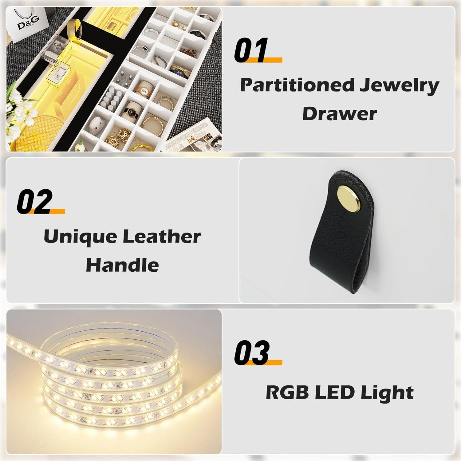 Our Honest Take on ​the modern Closet Island with LED Lights &⁣ Glass Top