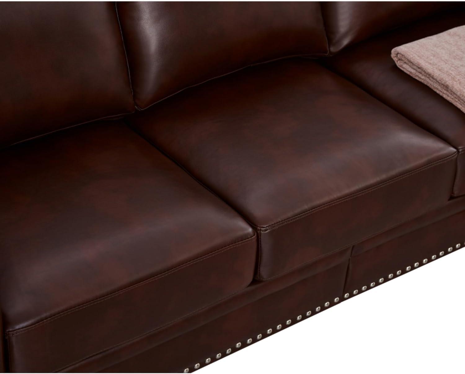 Our Thoughtful Review:​ Elegant & Sturdy Burgundy Sofa for Every Space