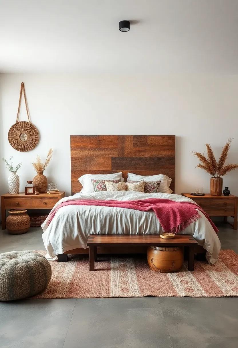 Combine Rustic Wood Elements with Metallic Accents