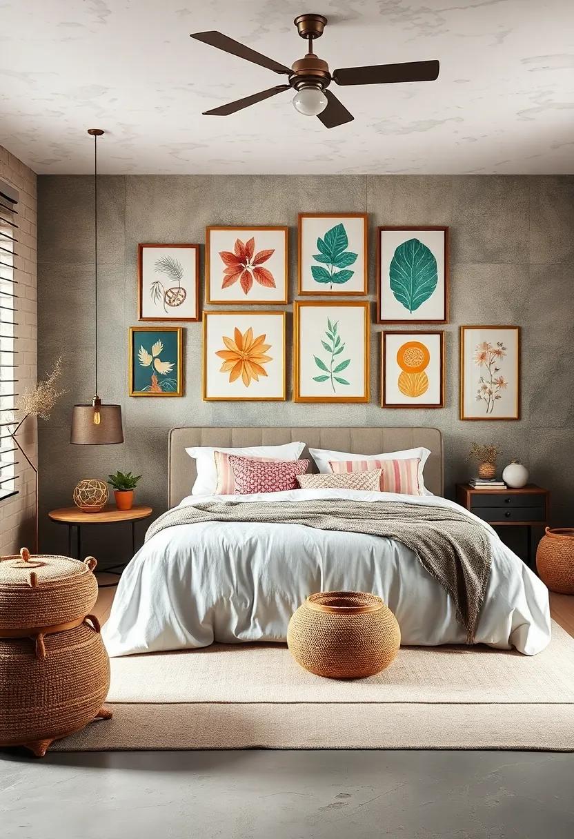 Display a Gallery Wall⁤ of Boho-inspired‌ Artwork and Prints