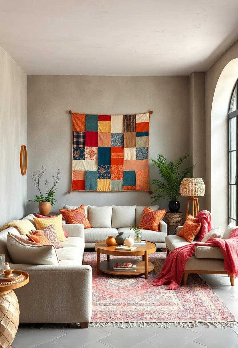 Use fabric scraps or remnants to create a DIY patchwork pillow or wall art