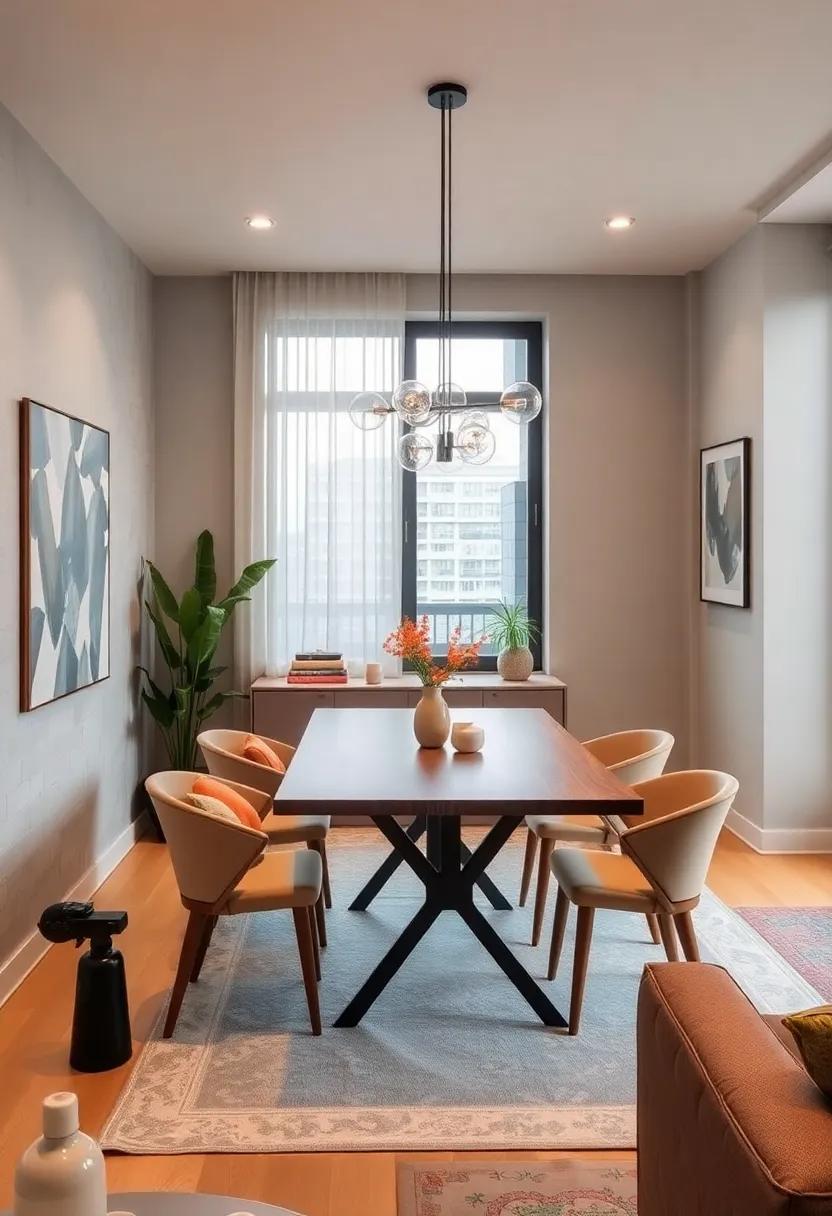 Install a wall-mounted drop-leaf ⁢table‌ to create ​a⁤ dining ‌area only when⁣ needed