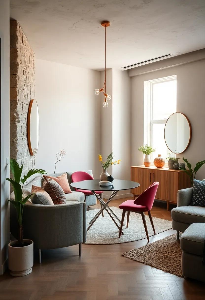 Place⁣ mirrors strategically around the ‍dining area‍ to reflect light and expand the room‍ visually