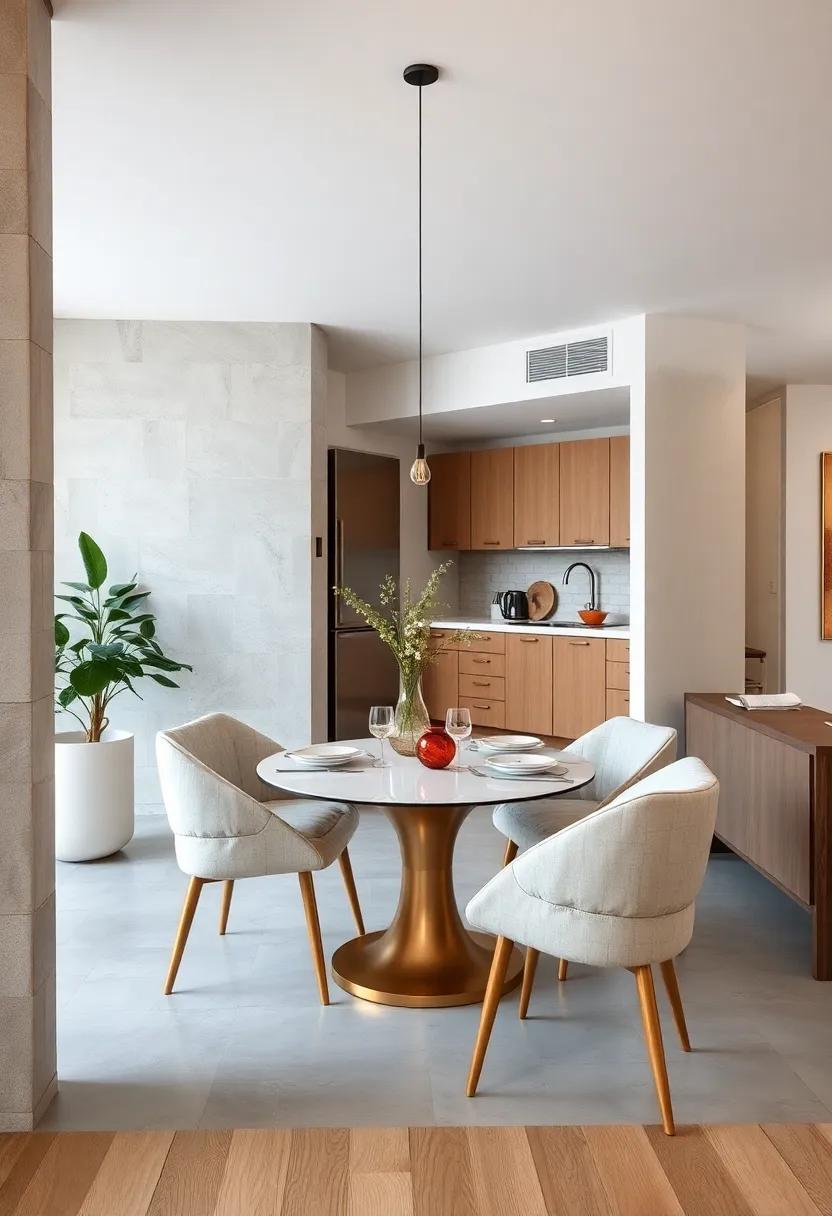 Position the ​dining area near your kitchen to streamline meal prep and serving