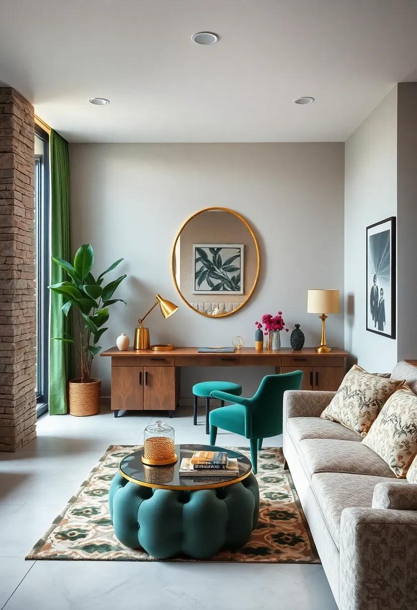 Add ⁤a⁤ sleek gold-framed desk mirror to reflect light​ and enhance the luxe‍ vibe