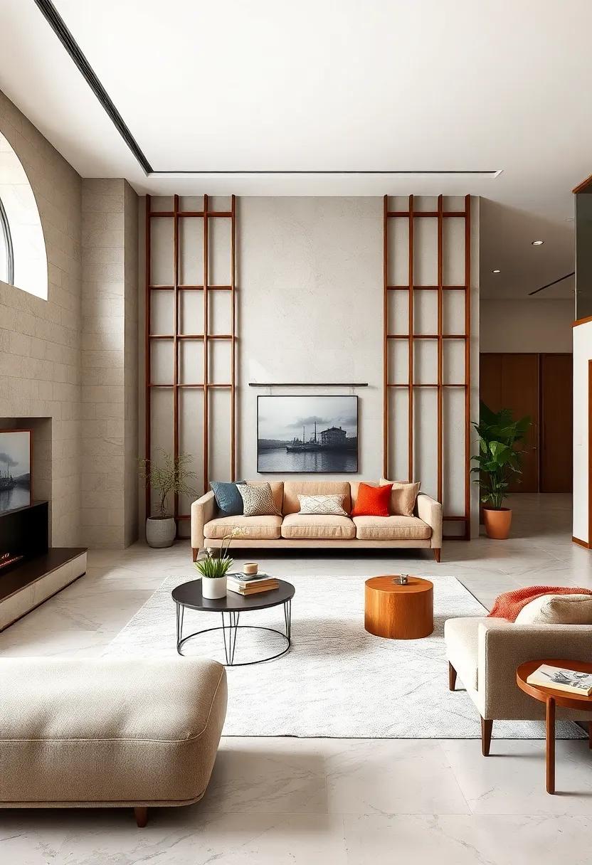 Choose Sculptural Lighting Fixtures with Brass or Wood Finishes