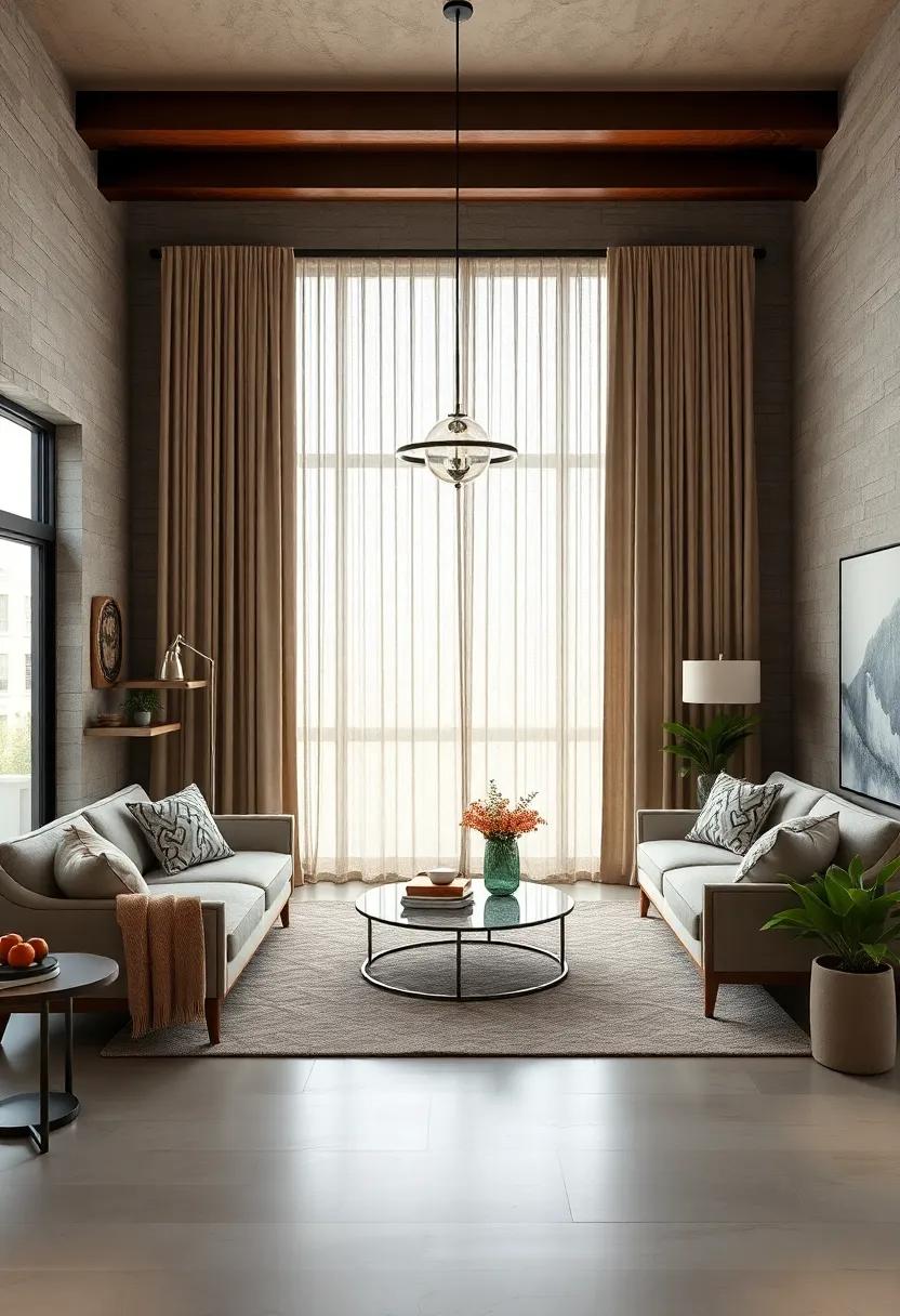 Select Curtain Fabrics in Natural Fibers with Simple Patterns